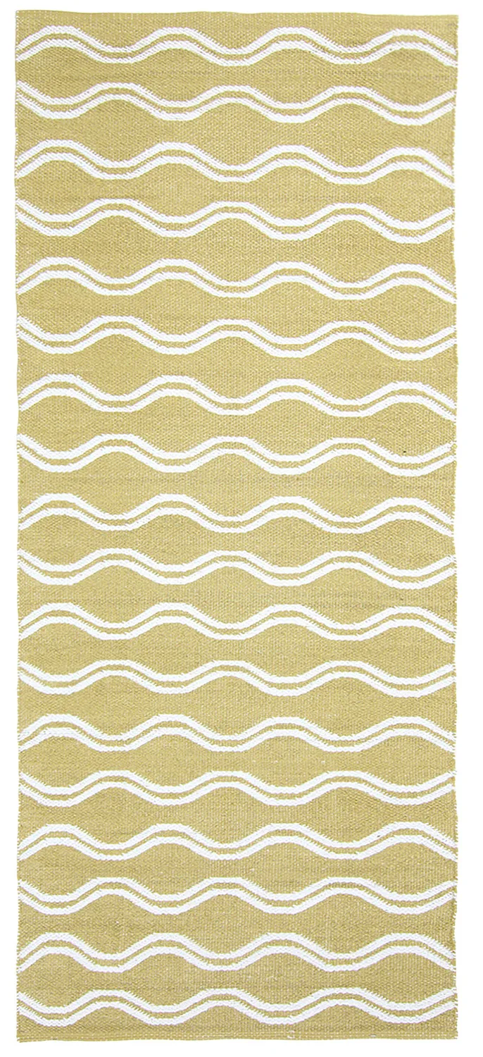 Tapis en plastique - Camden (vert/blanc)