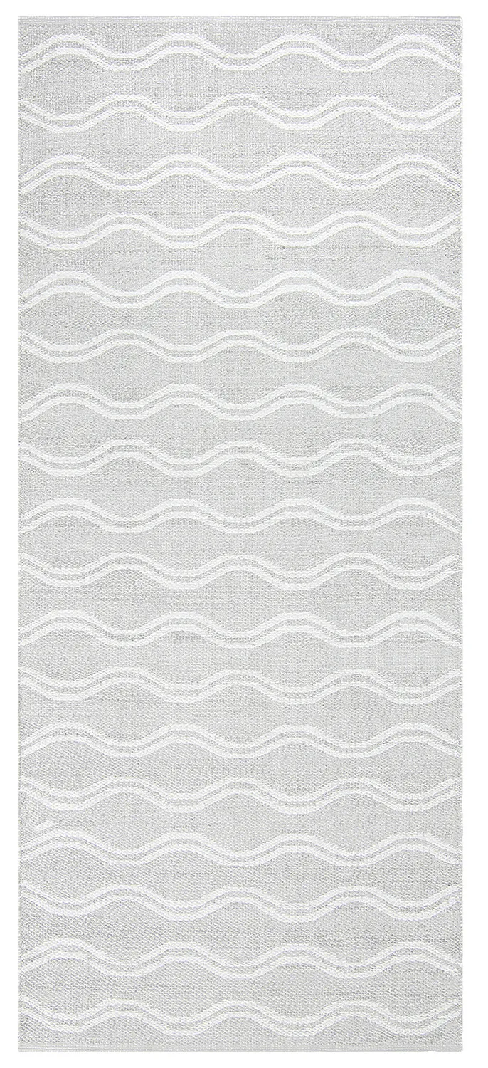 Tapis en plastique - Camden (gris/blanc)