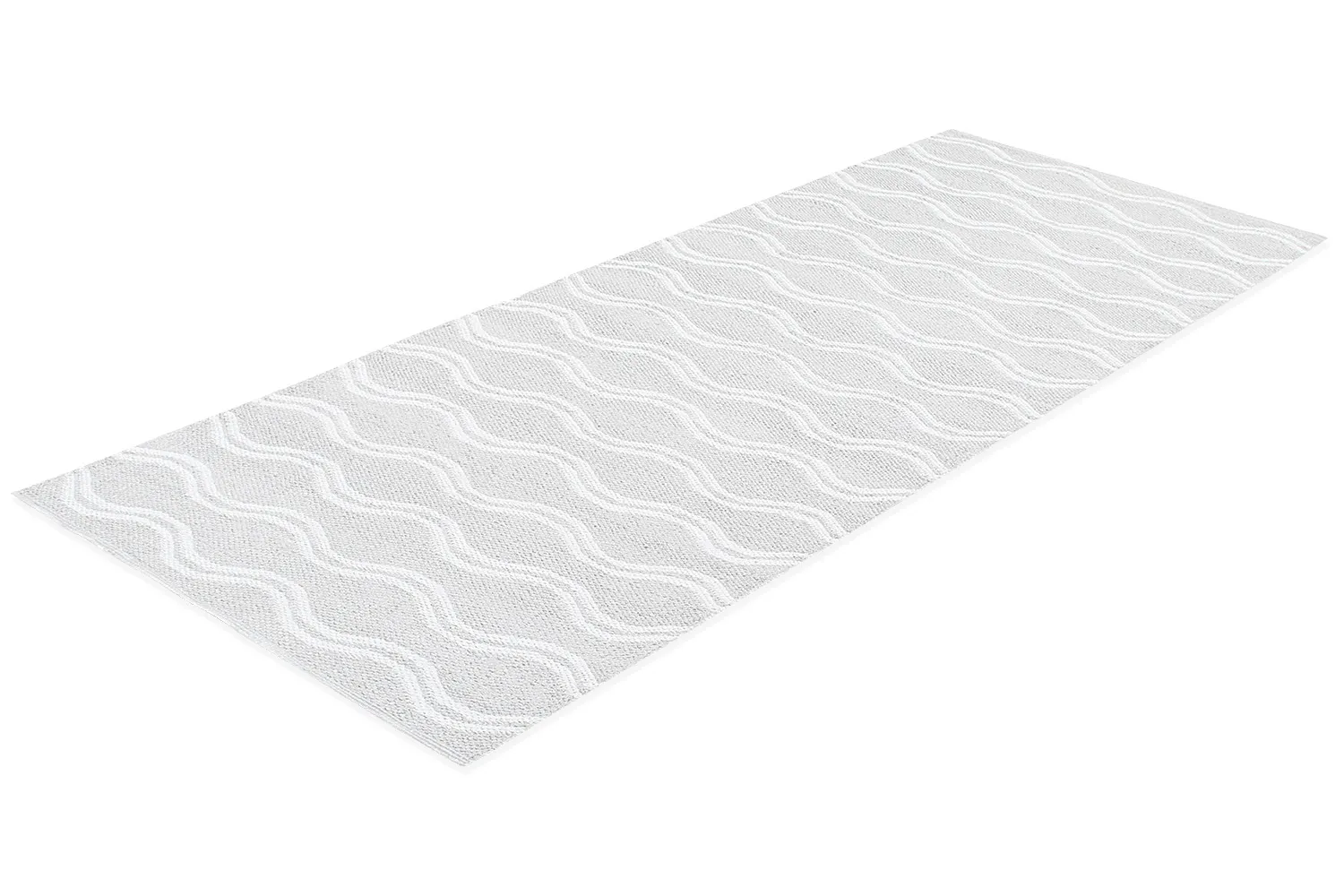 Tapis en plastique - Camden (gris/blanc)