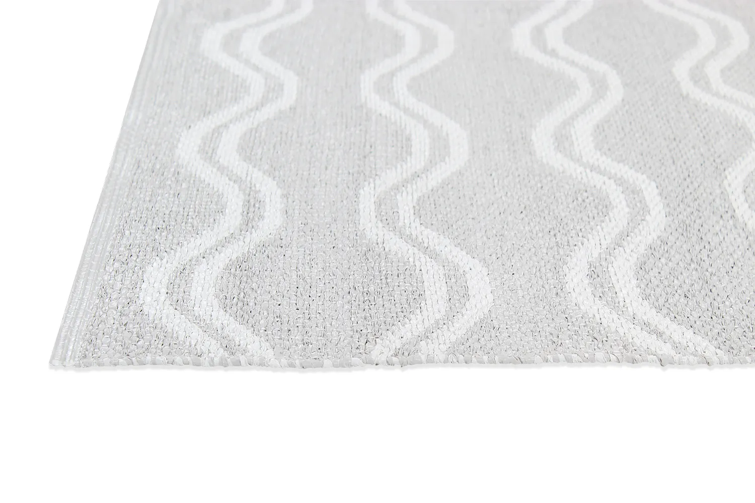Tapis en plastique - Camden (gris/blanc)