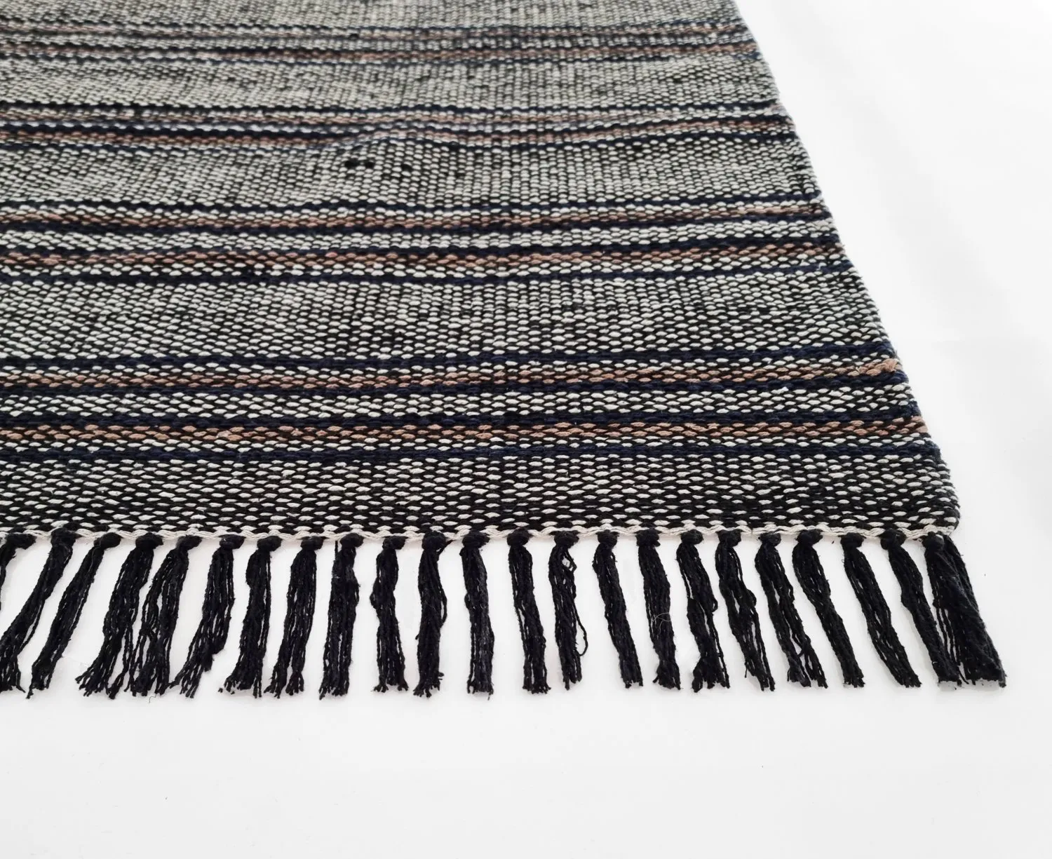 Tapis patchwork - Carbon (gris)