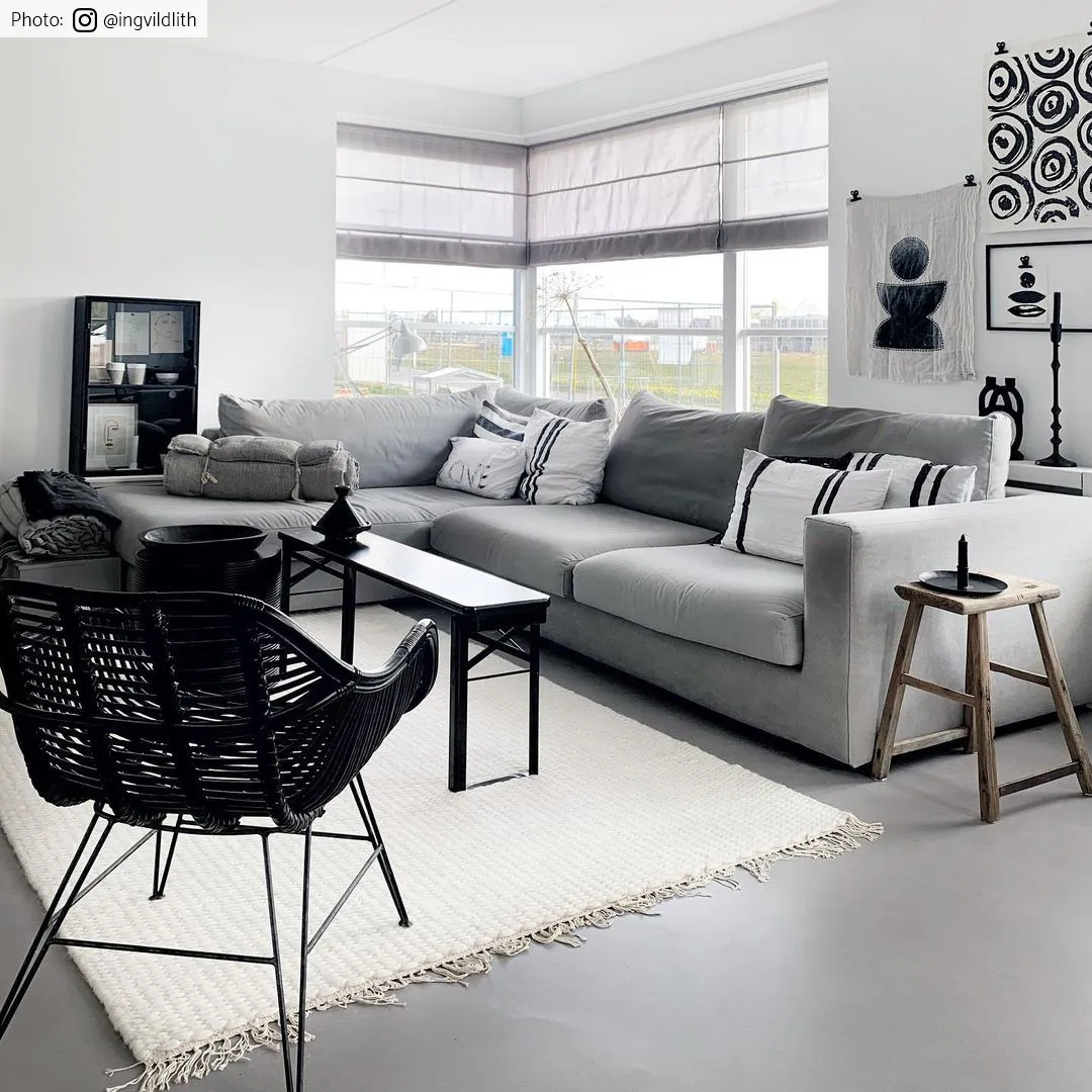 Tapis en laine - Cartmel (blanc cassé)