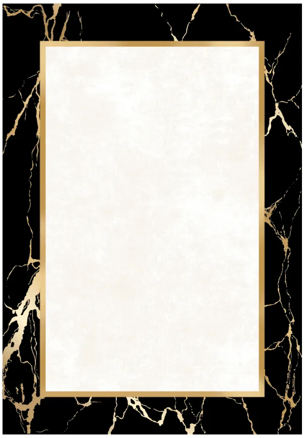 Tapis Wilton - Cerasia (noir/blanc/doré)