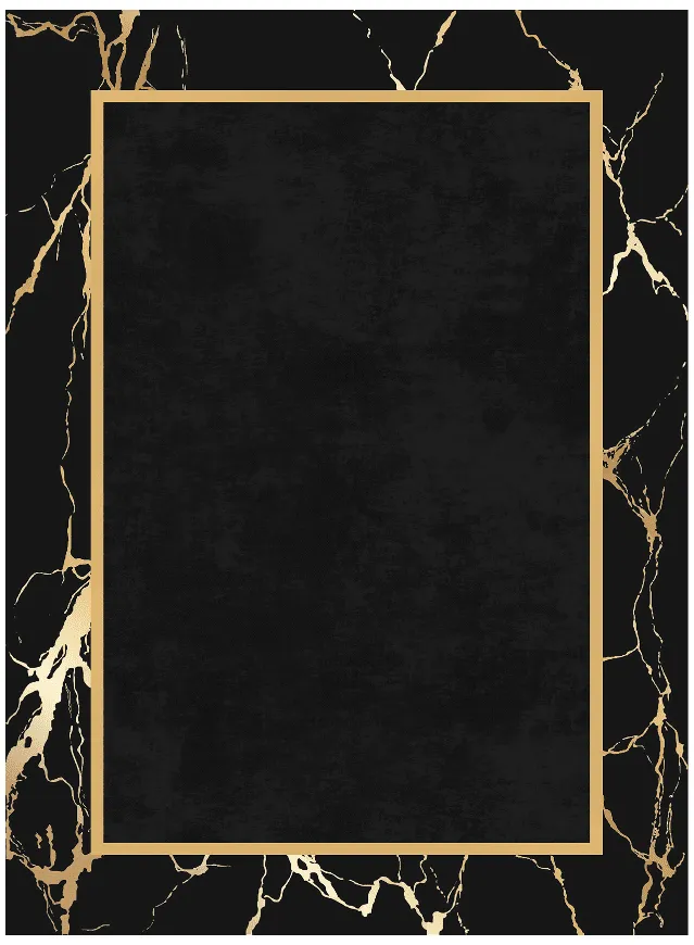 Tapis Wilton - Cerasia (noir/doré)