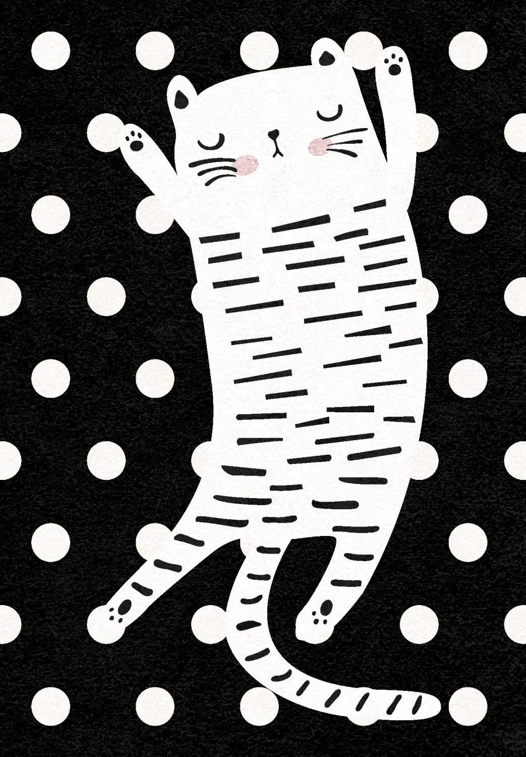 Tapis pour enfants - Sleepy Kitten (multicolore)