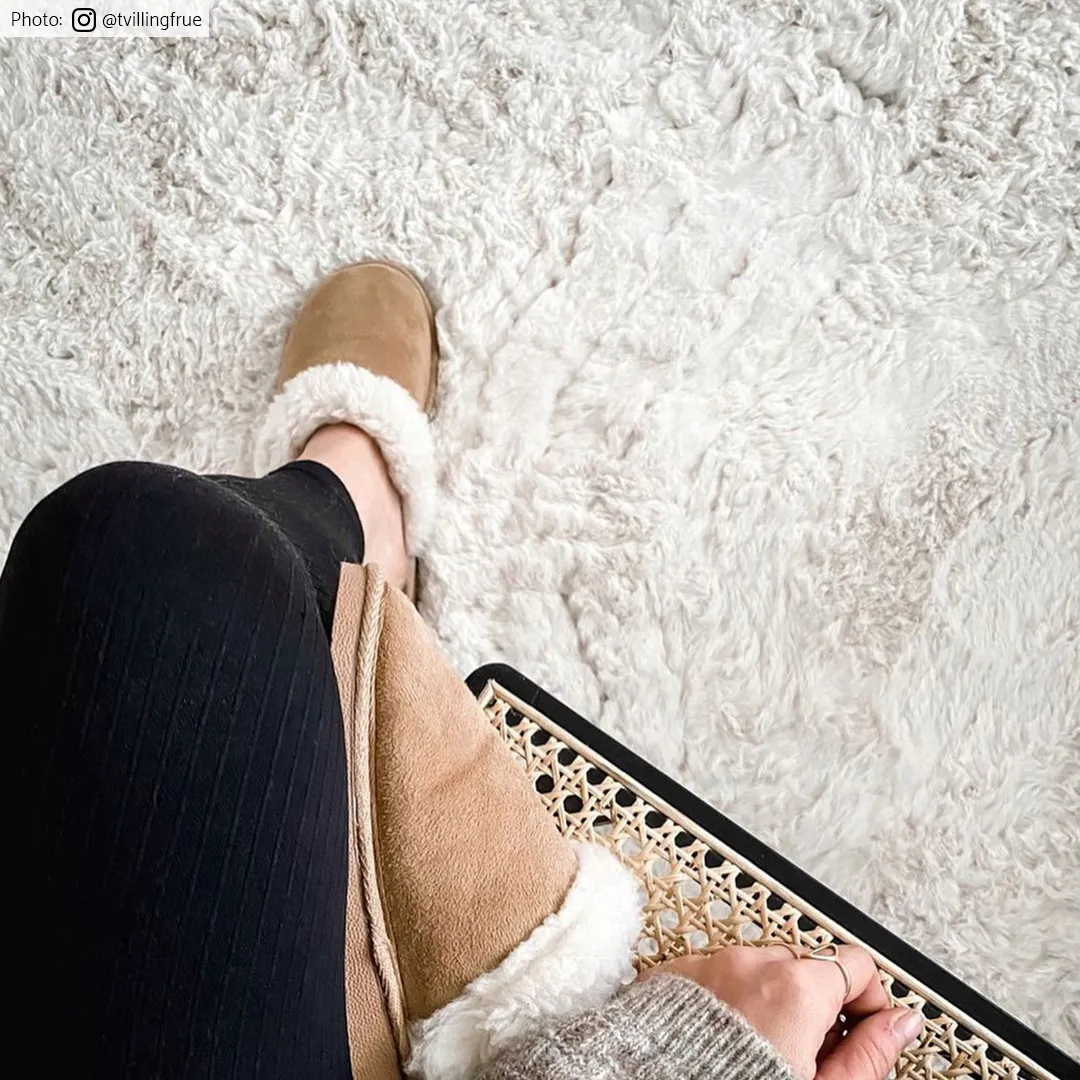 Tapis à poils longs - Cloud Super Soft (blanc cassé)