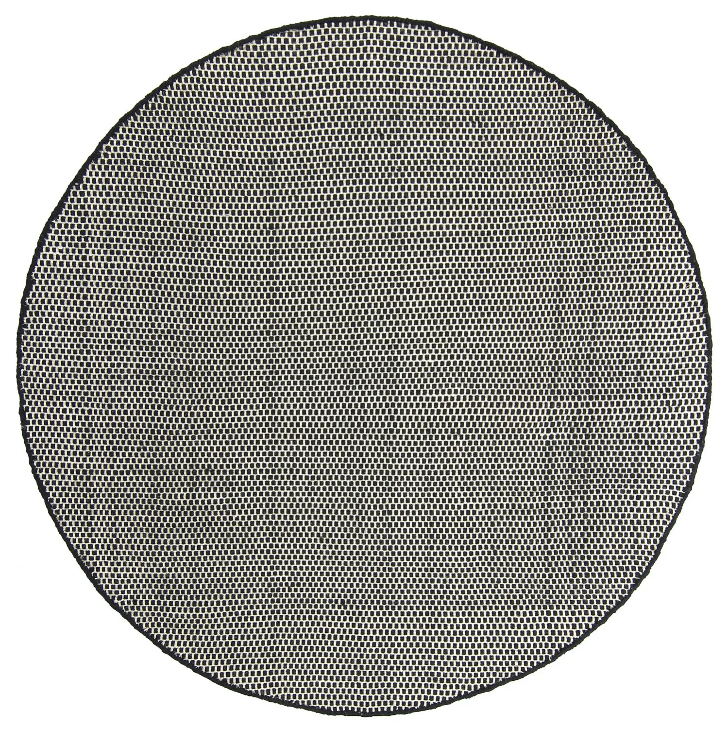 Tapis rond - Coastal (noir/blanc)