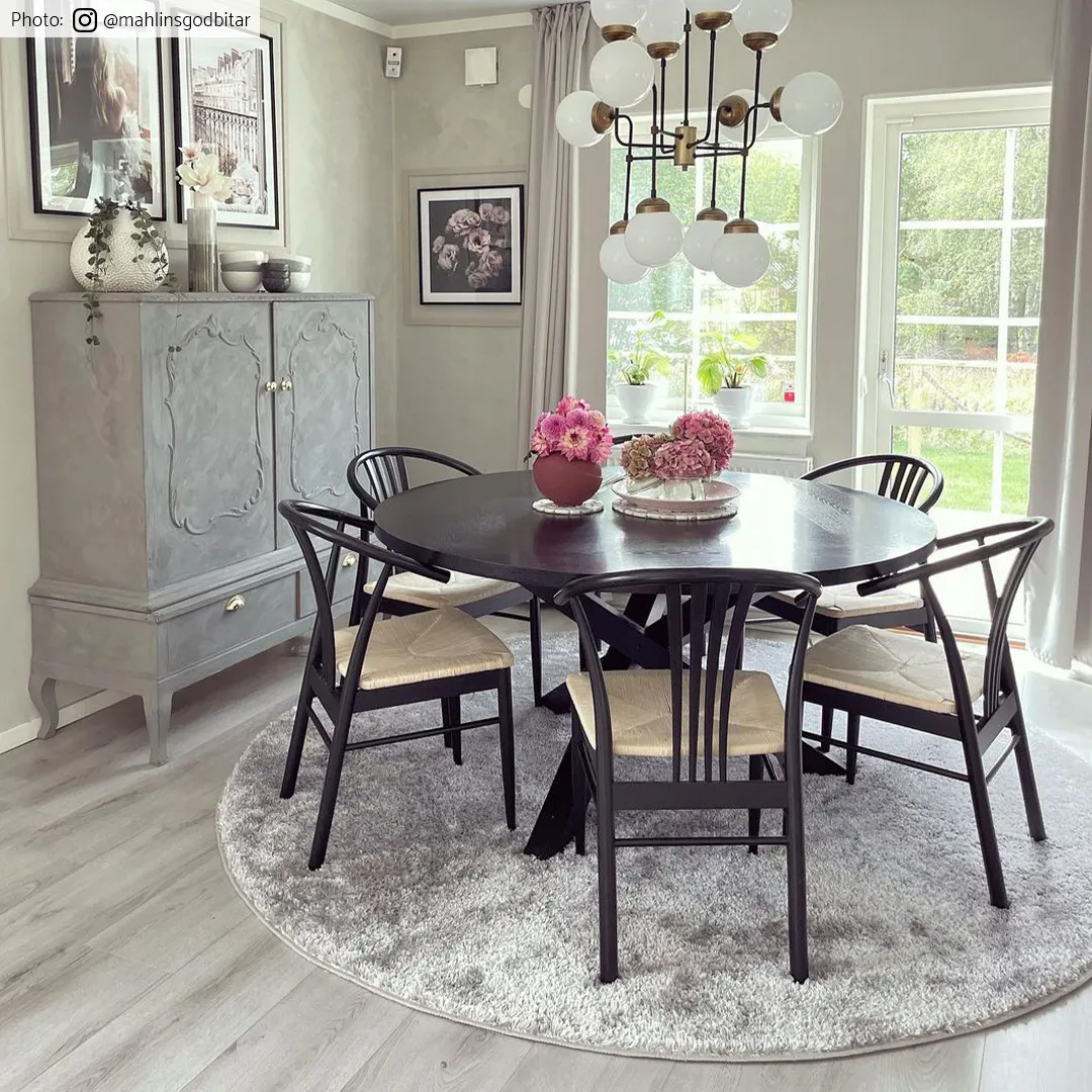 Tapis ronds - Cosy (argent)