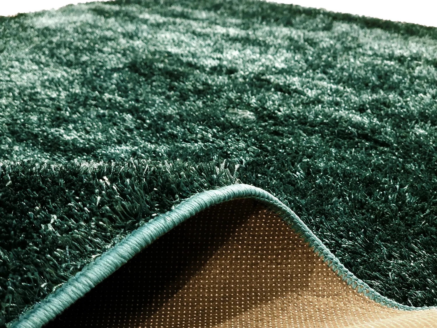 Tapis à poils longs - Cosy (vert foncé)