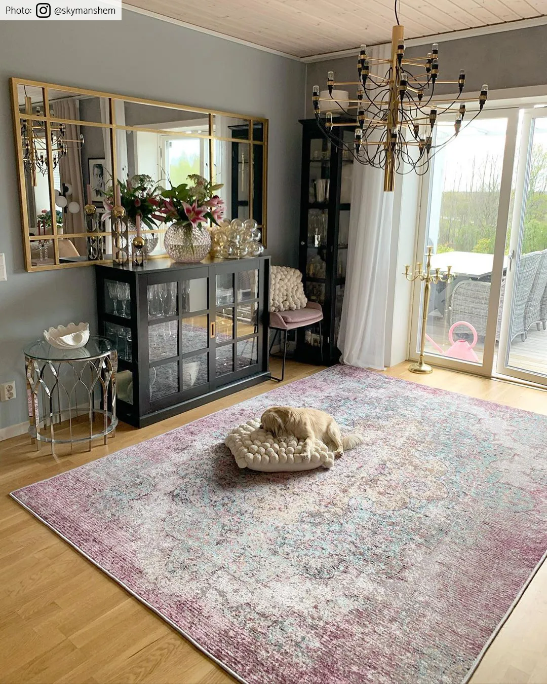 Tapis Wilton - Badem (rose/multicolore)