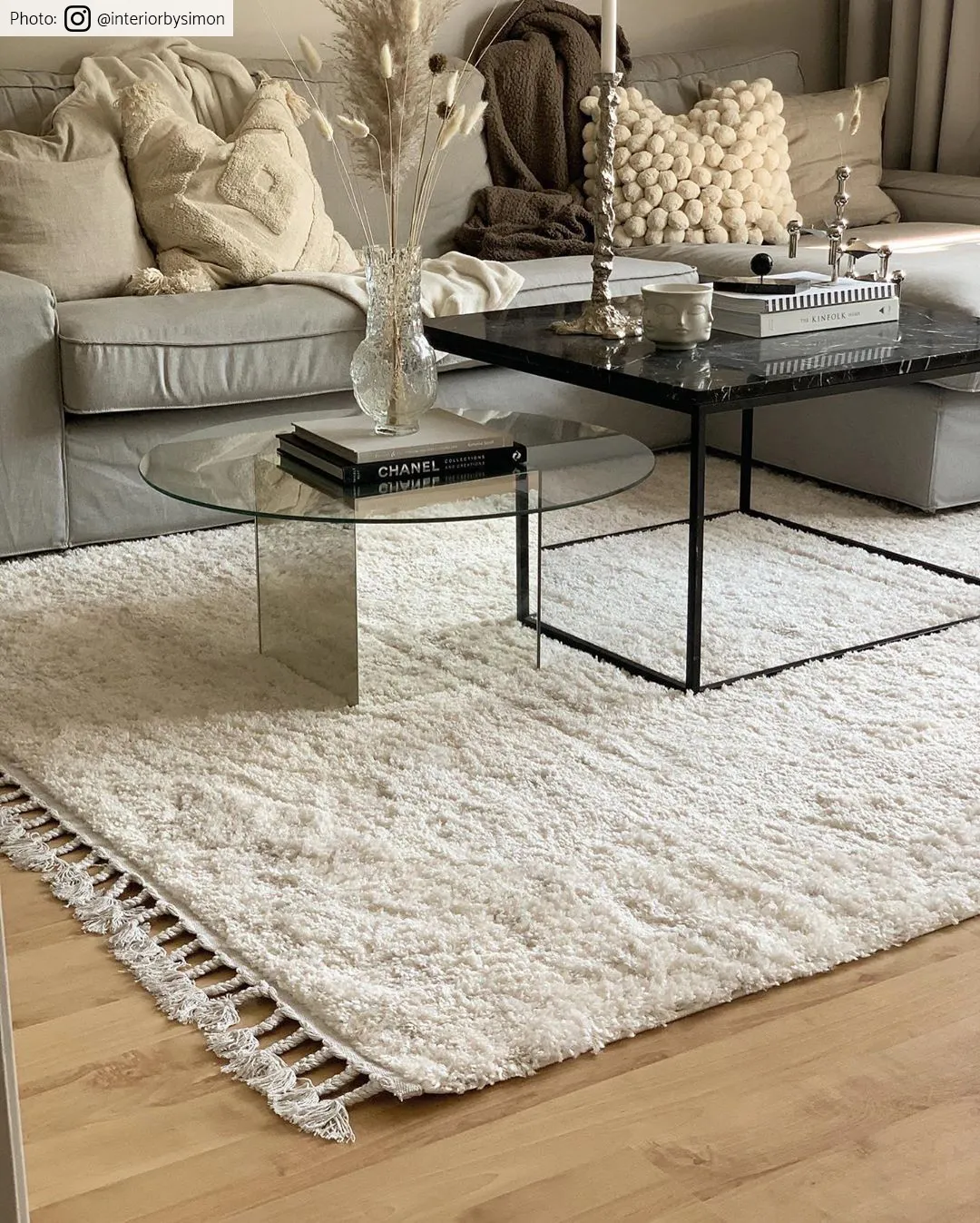 Tapis à poils longs - Orellana (beige)