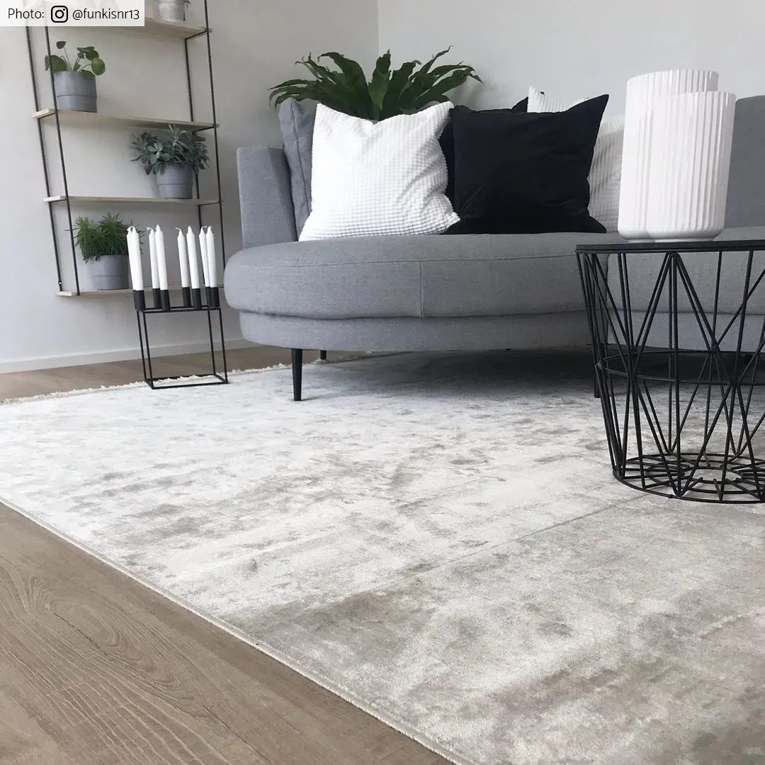 Tapis Wilton - Art Silk (gris clair/beige)