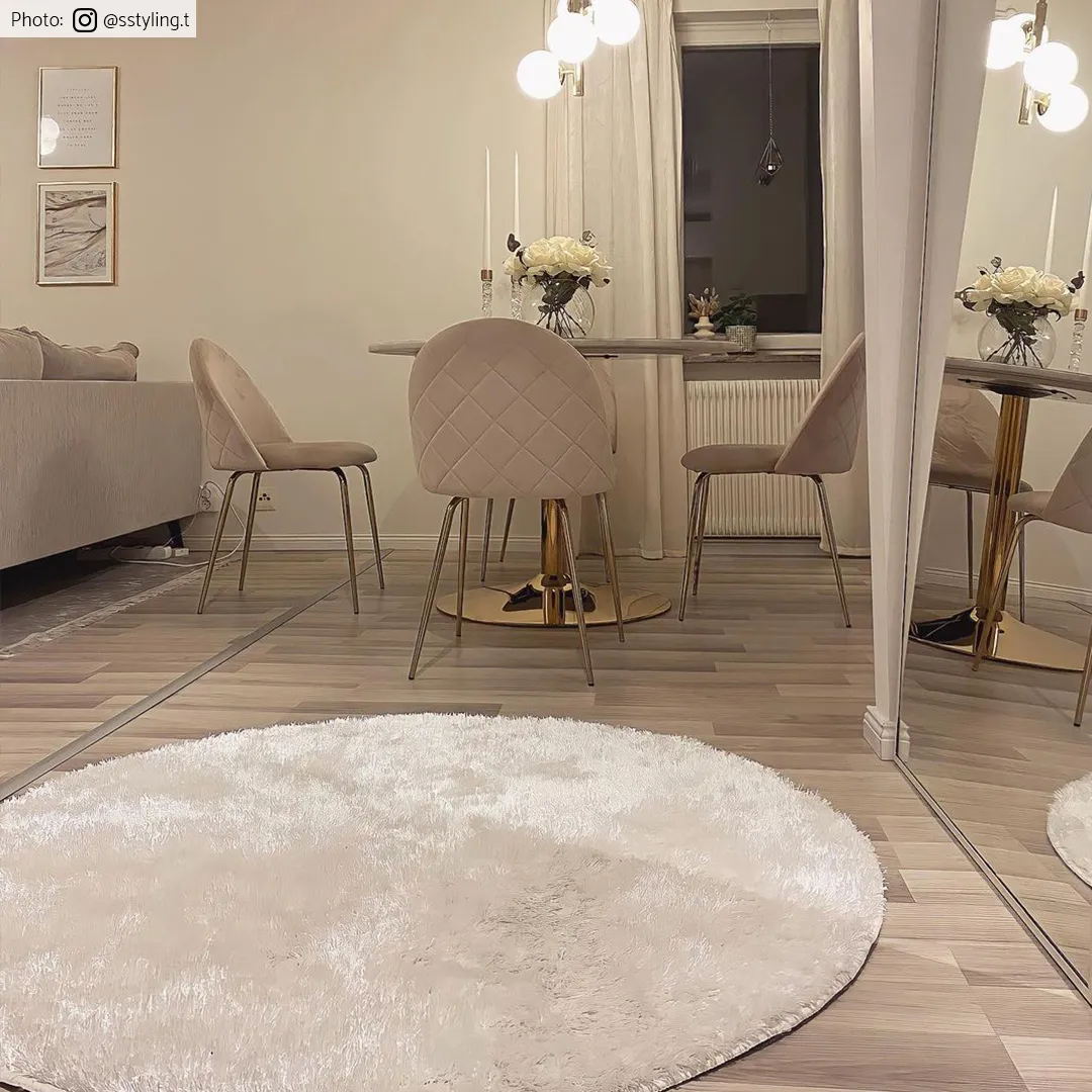 Tapis ronds - Cosy (blanc)