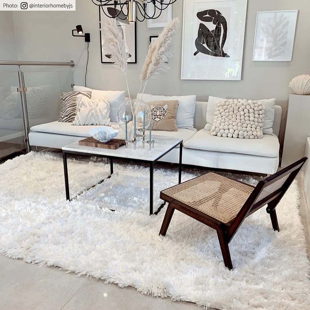 Tapis ronds - Janjira (blanc)