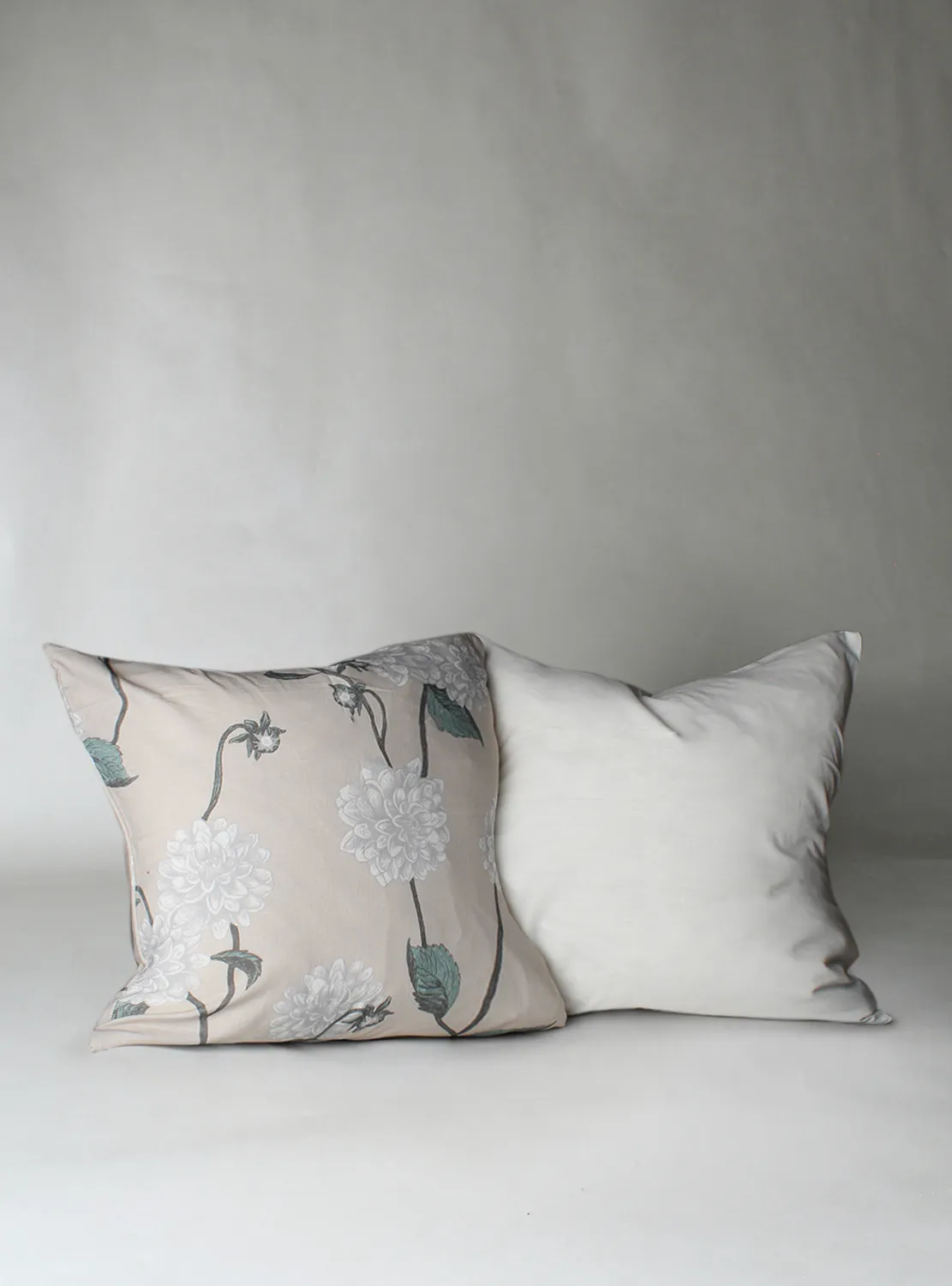 Housse de coussin lot de 2 - Alyssa (beige/gris)