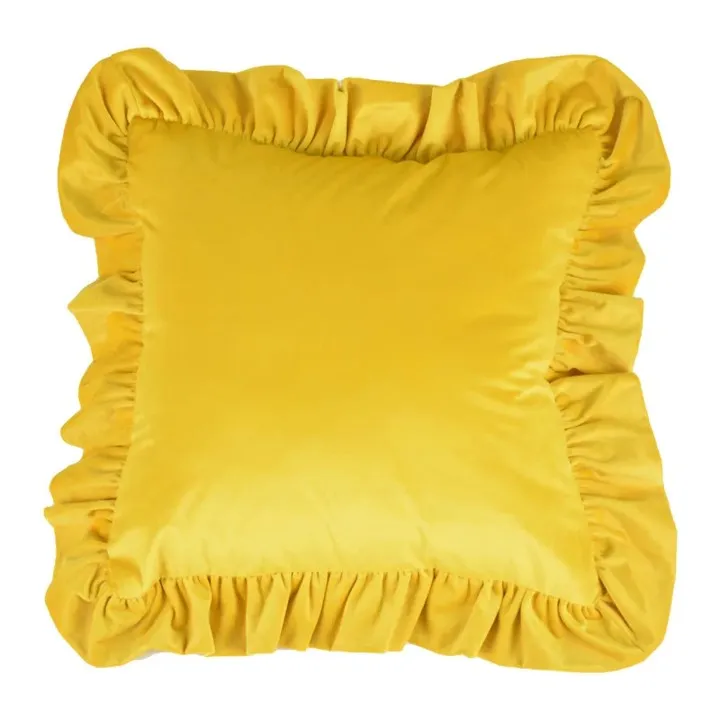 Housse de coussin - Ruffled (jaune)