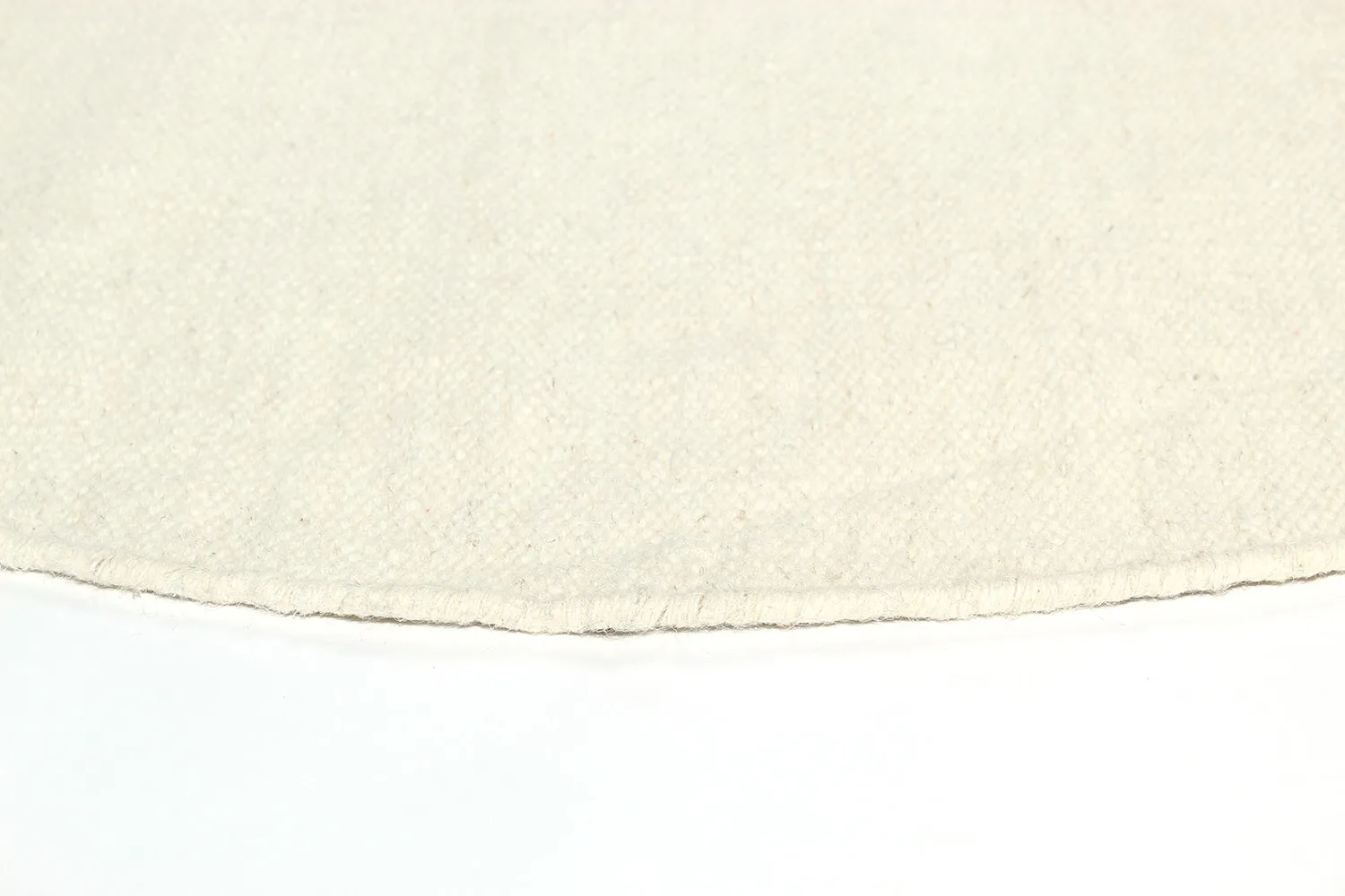 Tapis rond - Dhurry (blanc)
