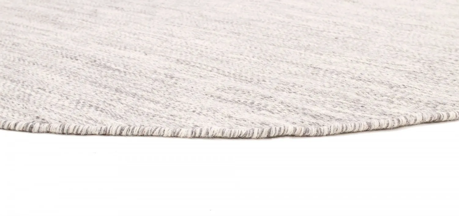 Tapis rond - Dhurry (gris)
