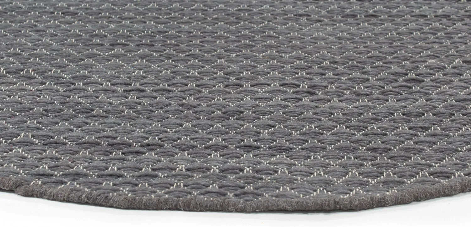Tapis rond - Belize (gris)