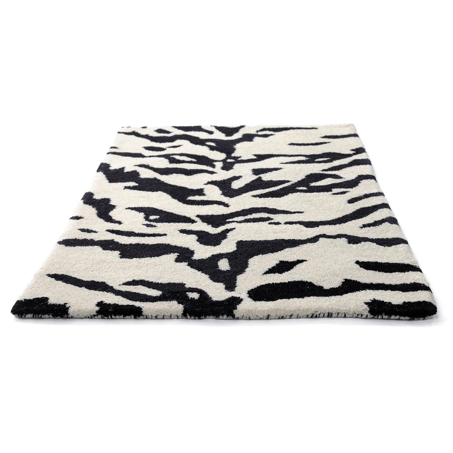Paillasson - Zebra Tufted Wool Premium (blanc/noir)