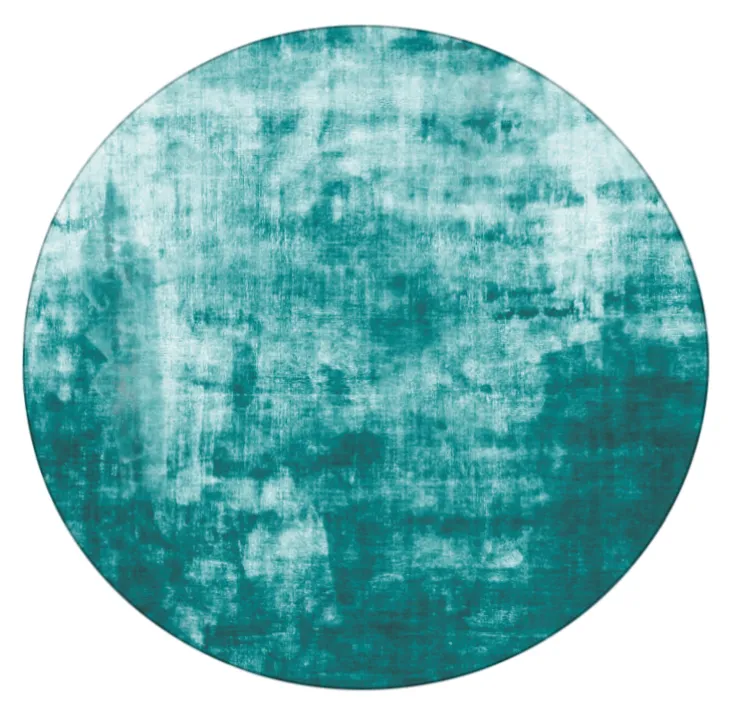 Tapis rond - Jodhpur Special Luxury Edition (turquoise)