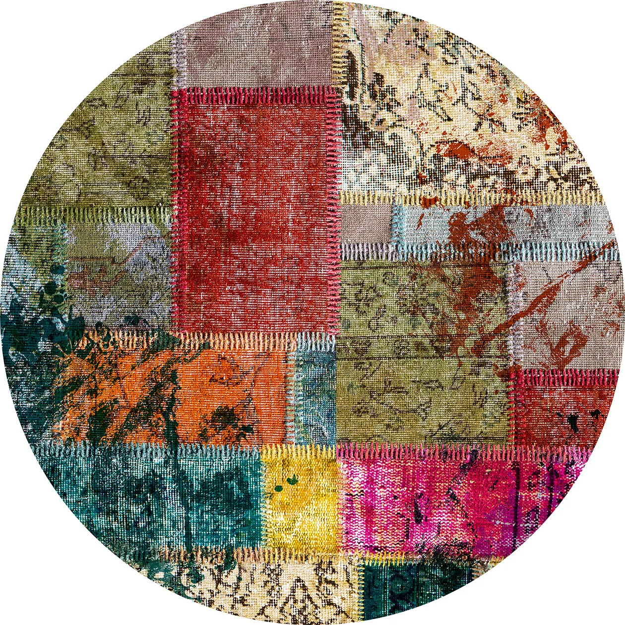 Tapis rond - Ariana (multicolore)