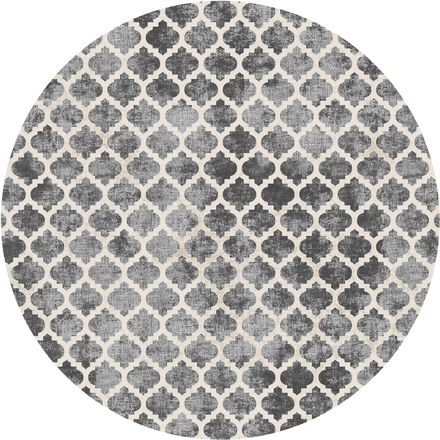 Tapis rond - Gabes (gris)