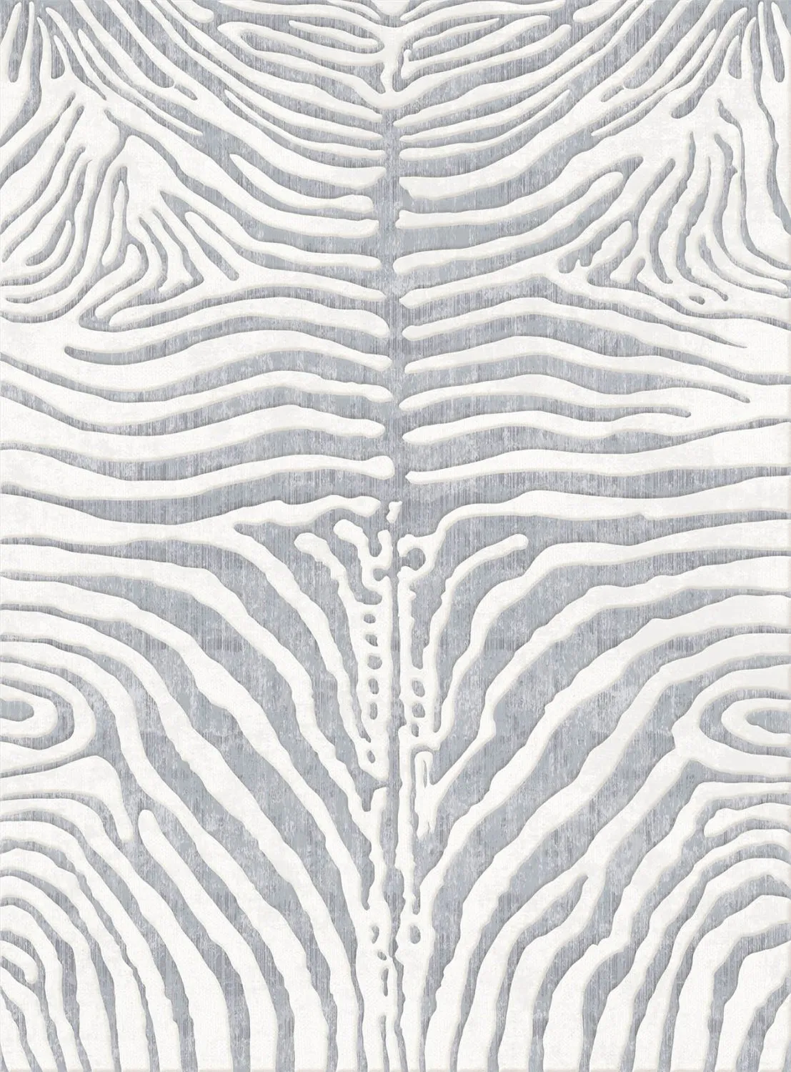 Tapis Wilton - Zebra (blanc/gris)