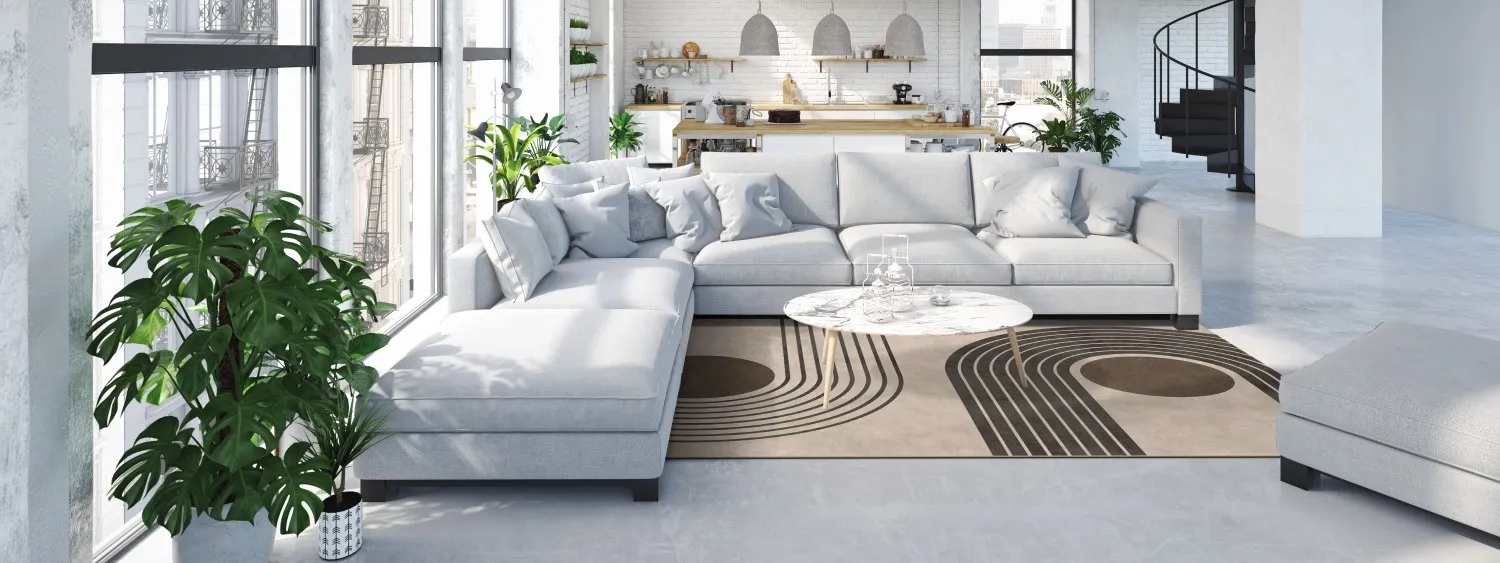Tapis Wilton - Moudania (marron/noir)