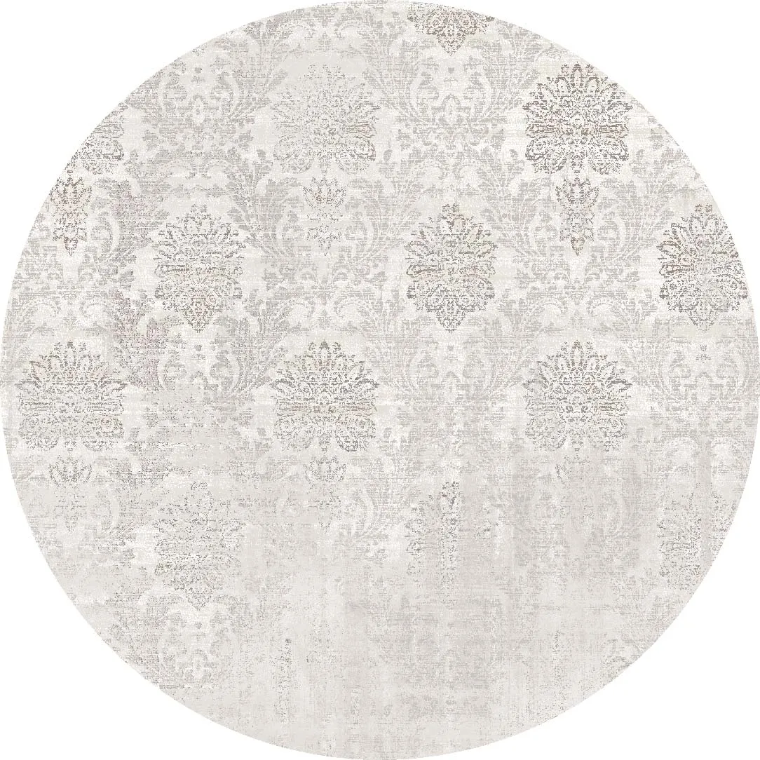 Tapis rond - Abyar (gris)