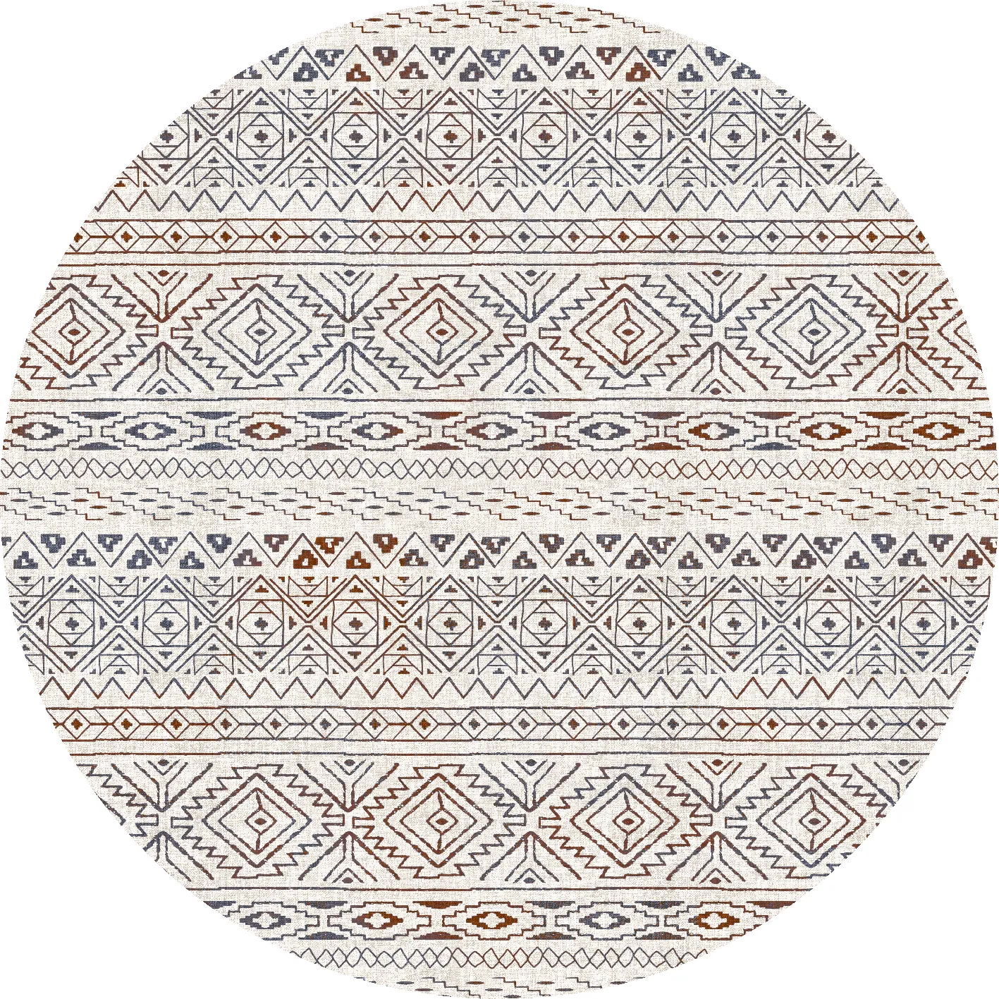 Tapis rond - Goulette (multicolore)