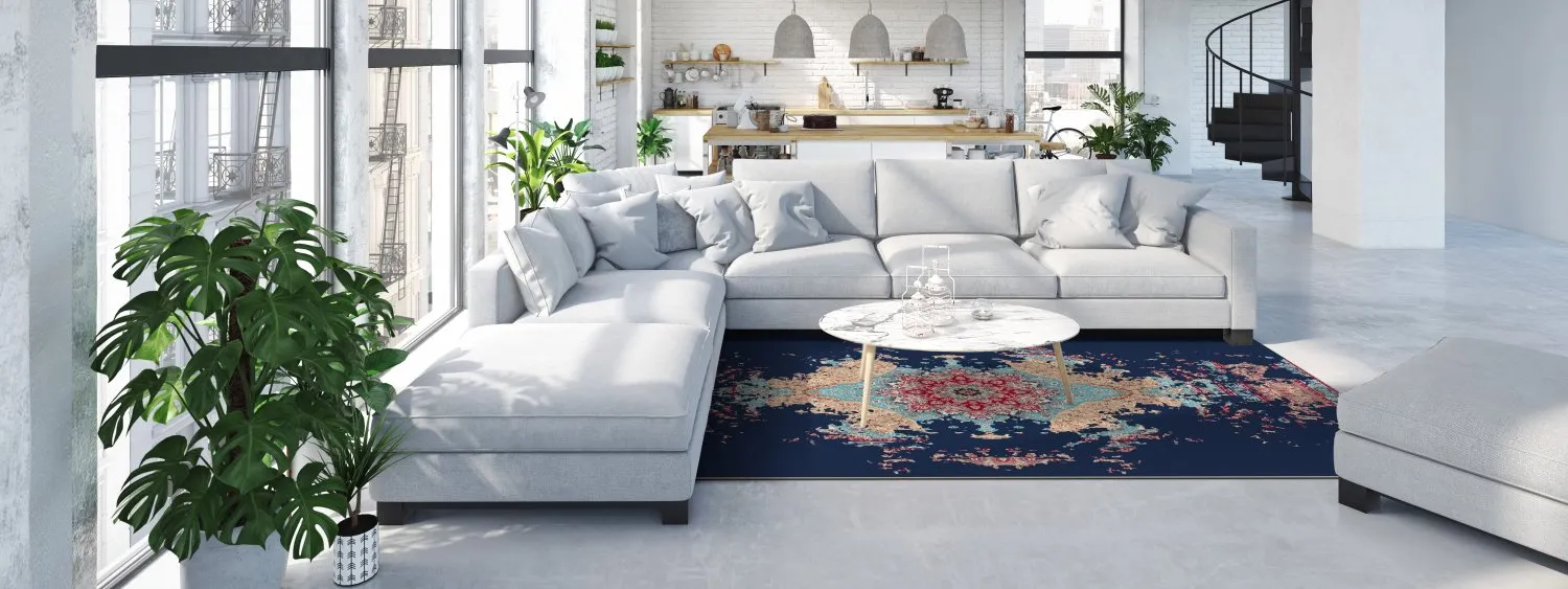Tapis Wilton - Murzuk (bleu)