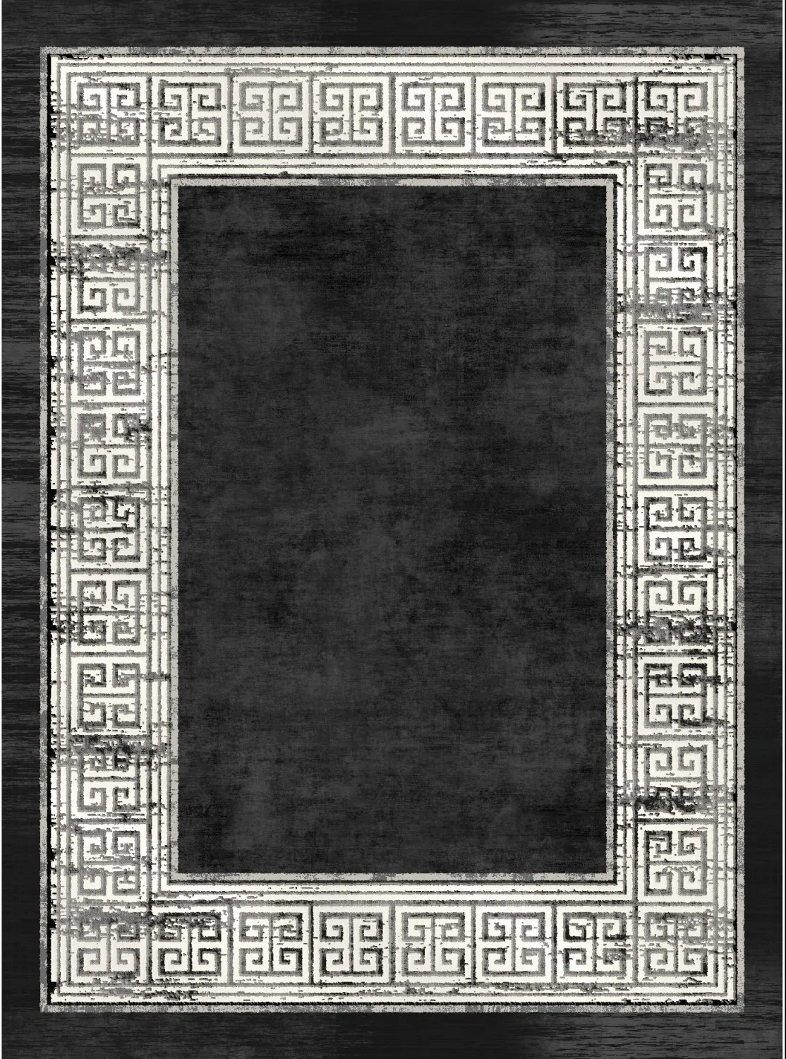 Tapis Wilton - Tilos (noir/blanc)
