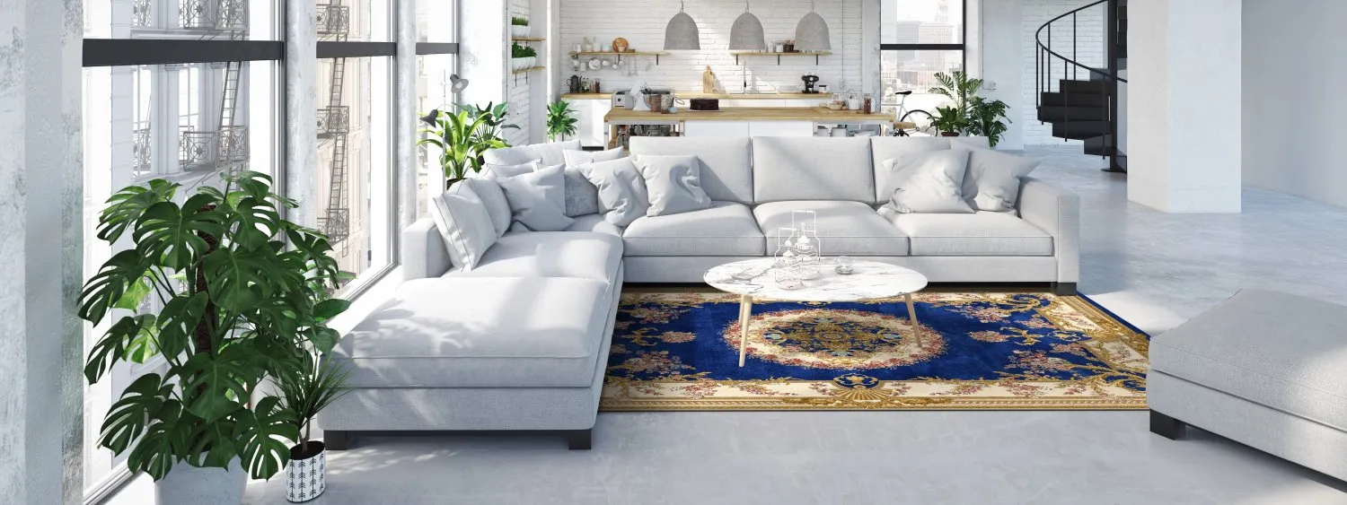 Tapis Wilton - Marand (bleu)