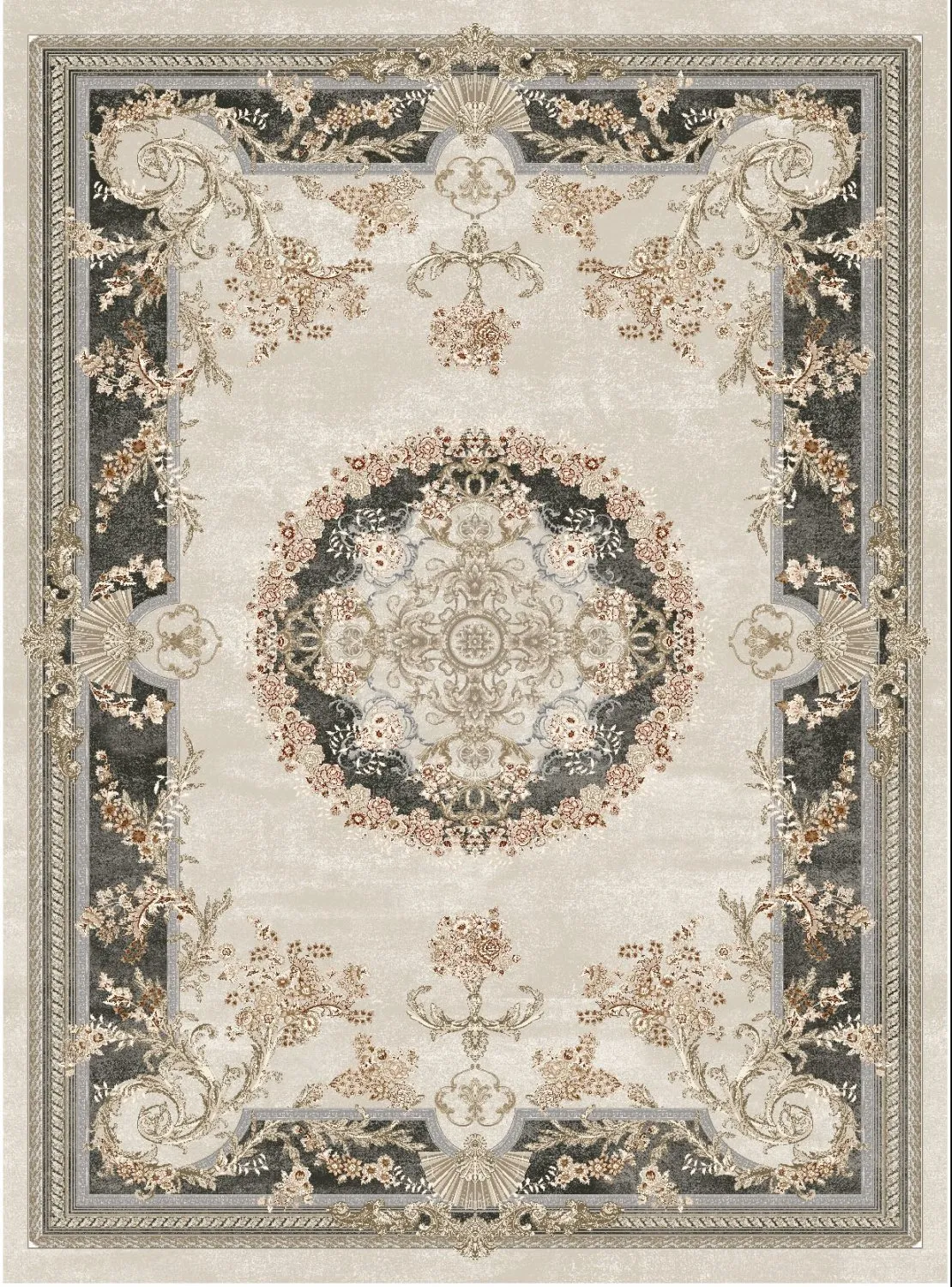Tapis Wilton - Marand (gris/beige)