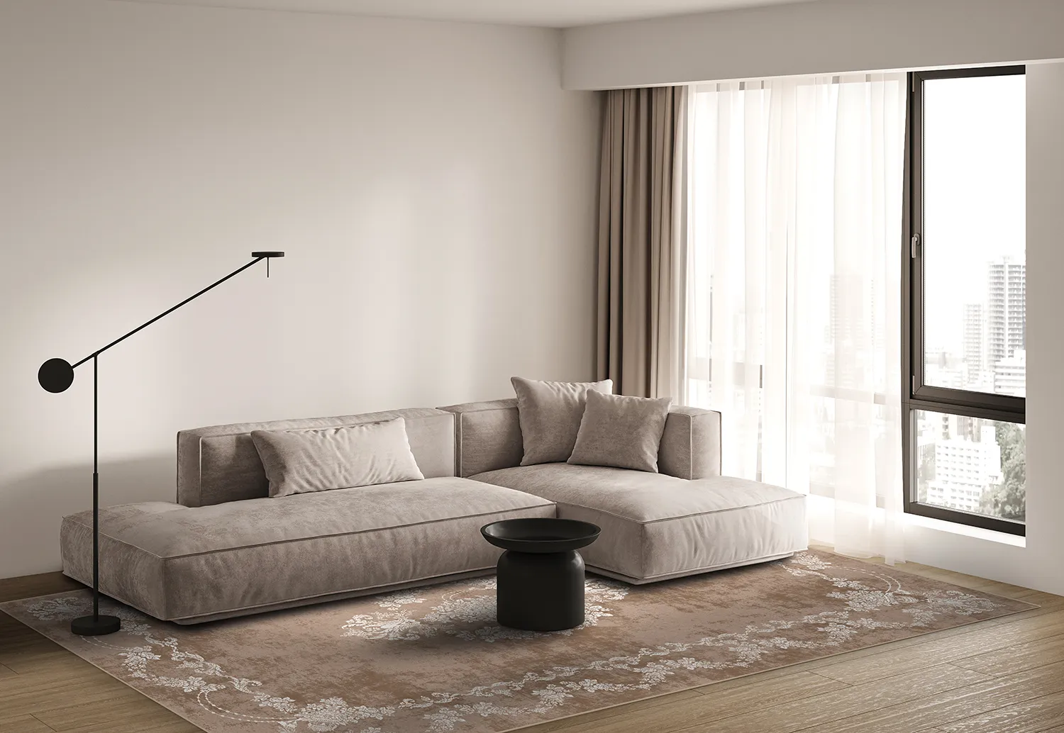 Tapis Wilton - Taknis (beige)