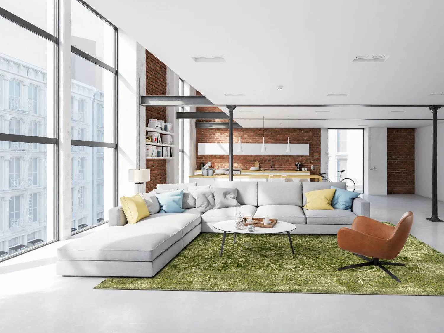 Tapis Wilton - Denizli (vert)