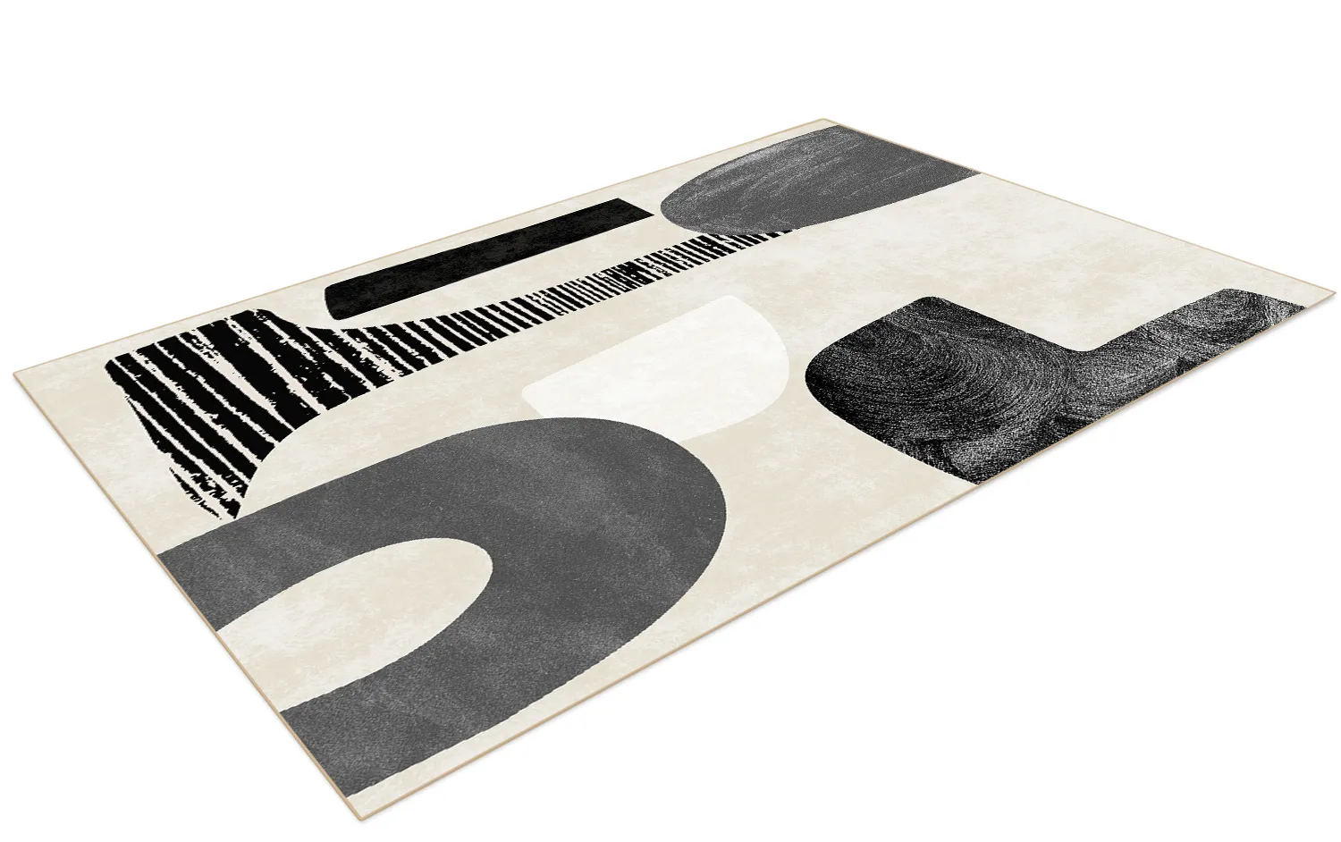 Tapis Wilton - Suki (beige/noir)