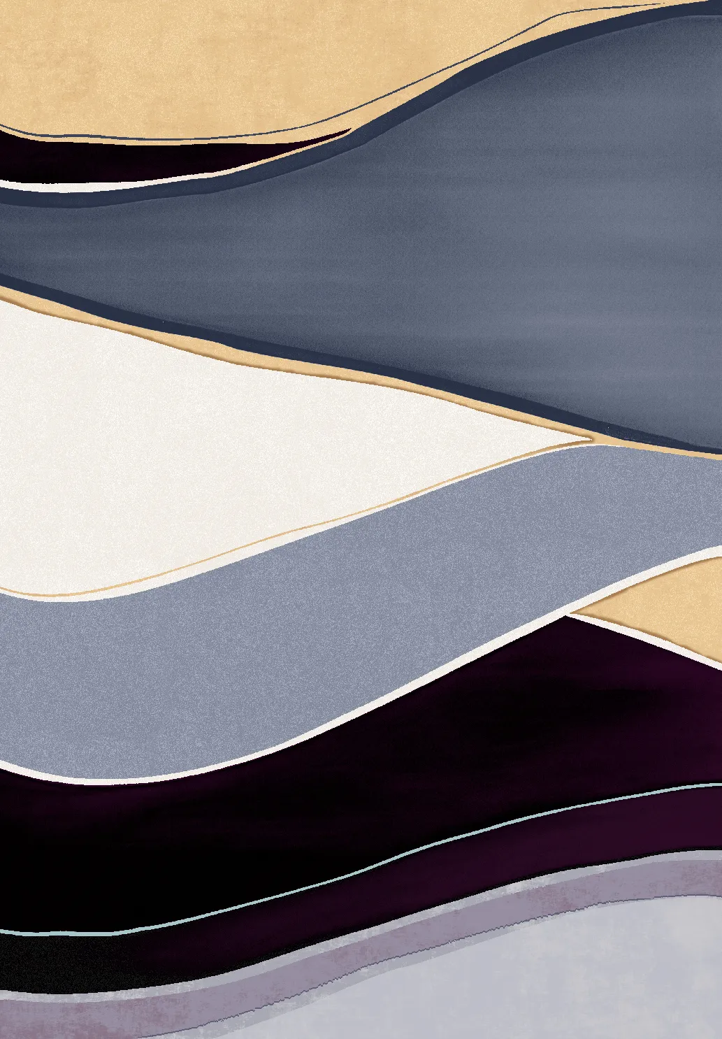Tapis Wilton - Gaia (bleu/multi)