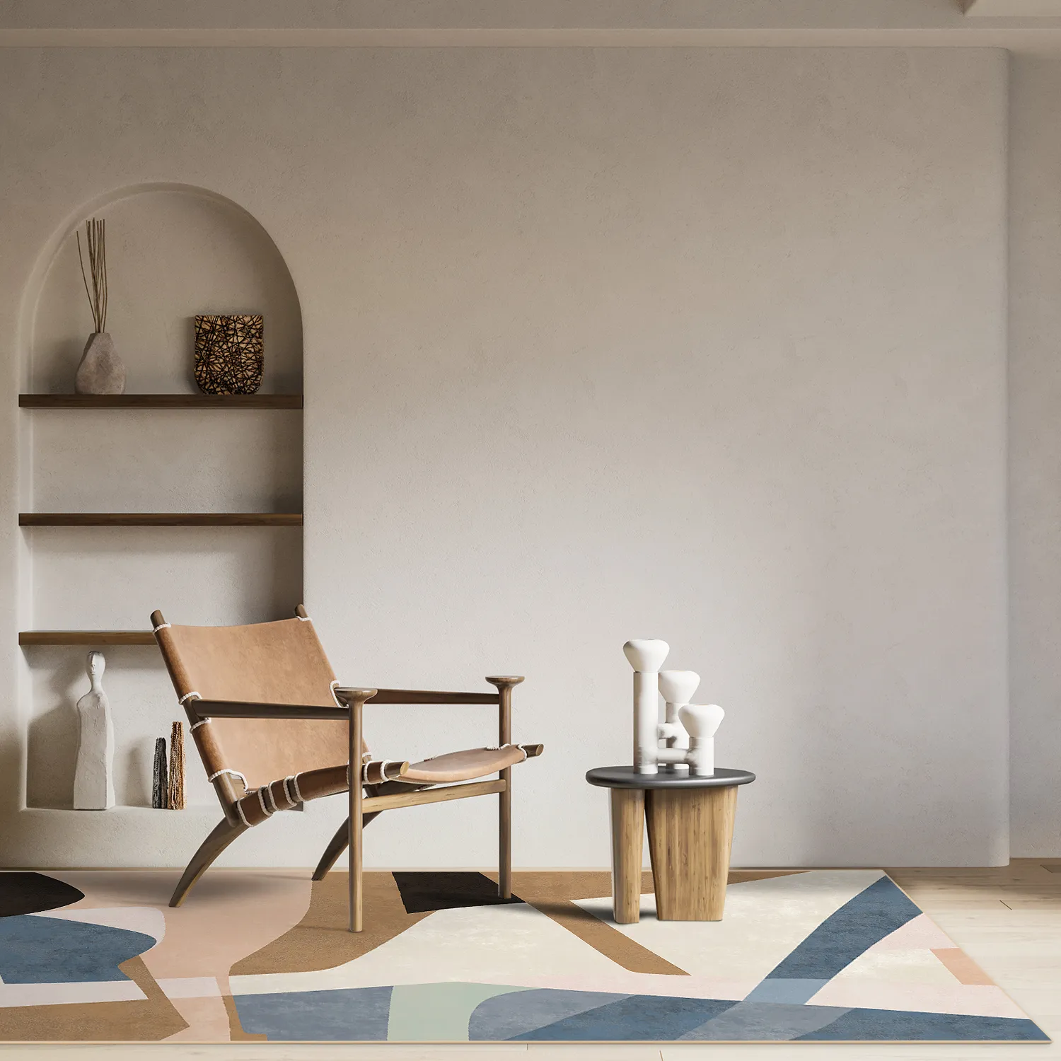 Tapis Wilton - Jean (beige/multicolore)