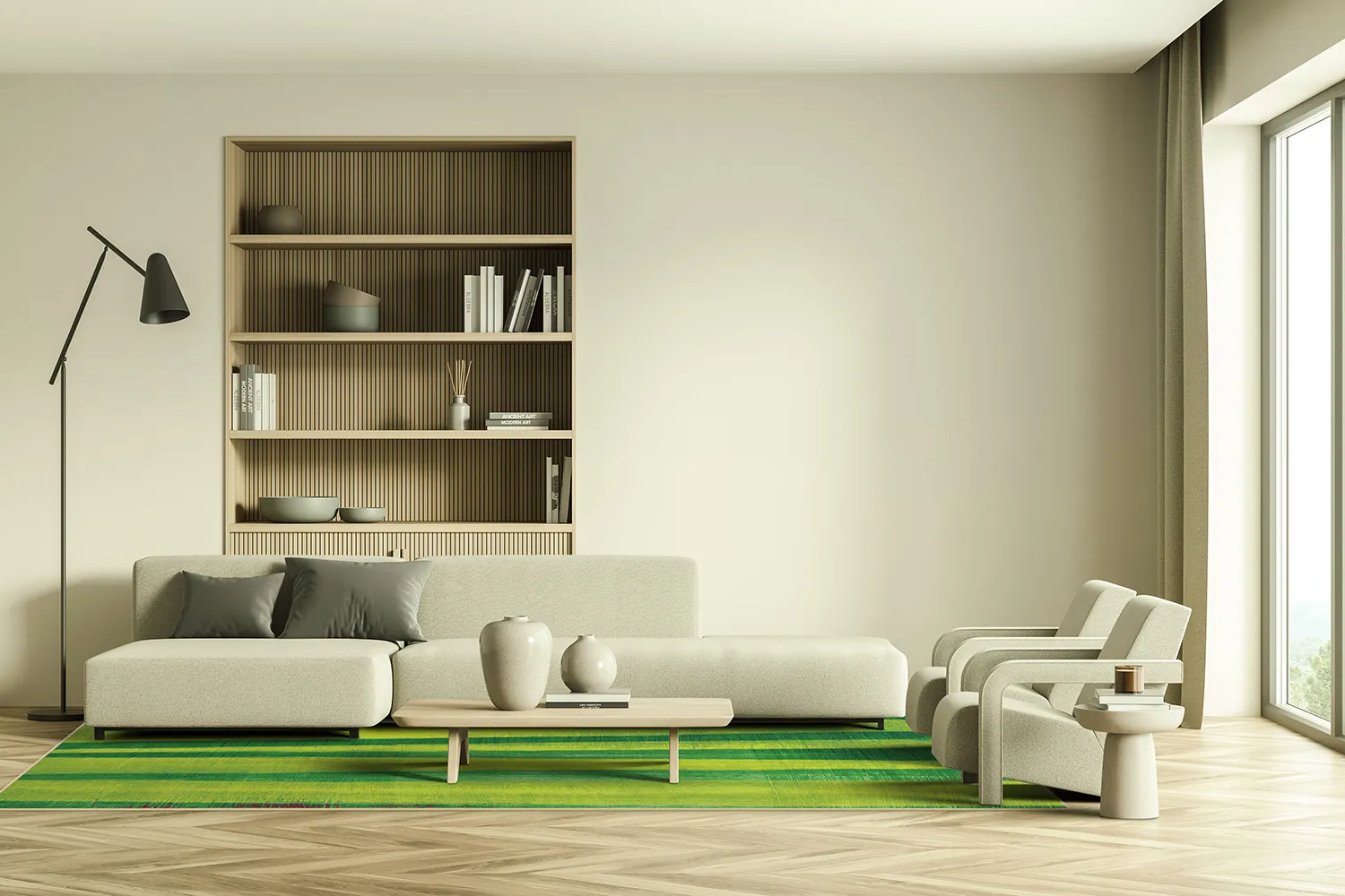 Tapis Wilton - Clio (vert)