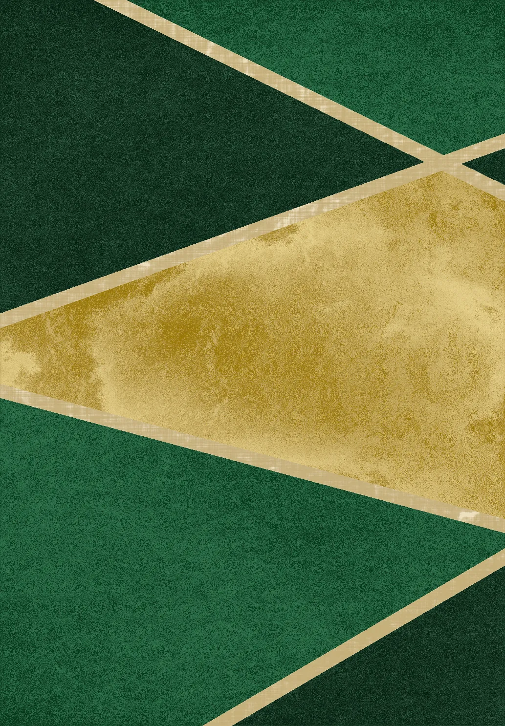 Tapis Wilton - Dolly (vert/doré)