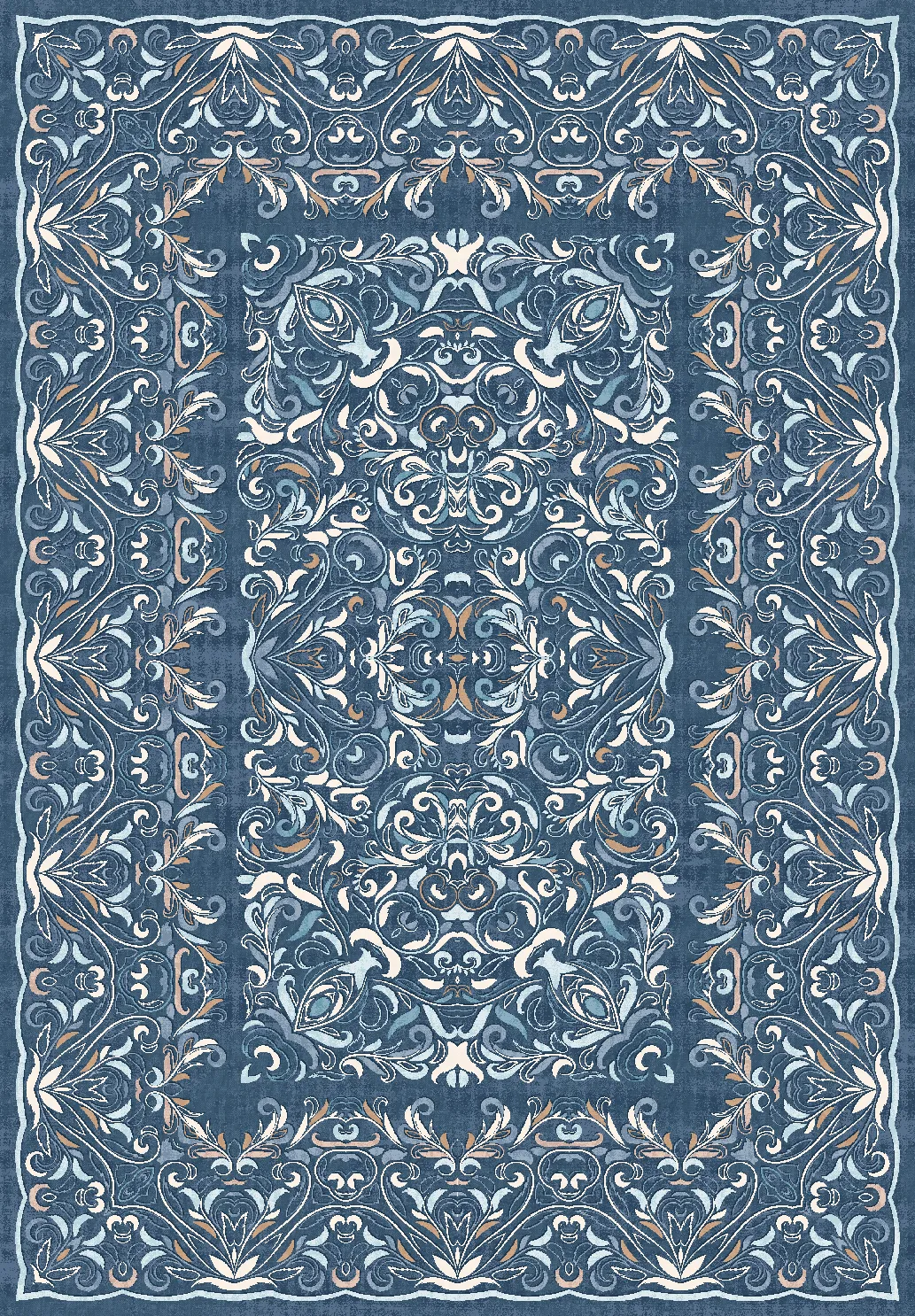 Tapis Wilton - Cordelia (bleu)
