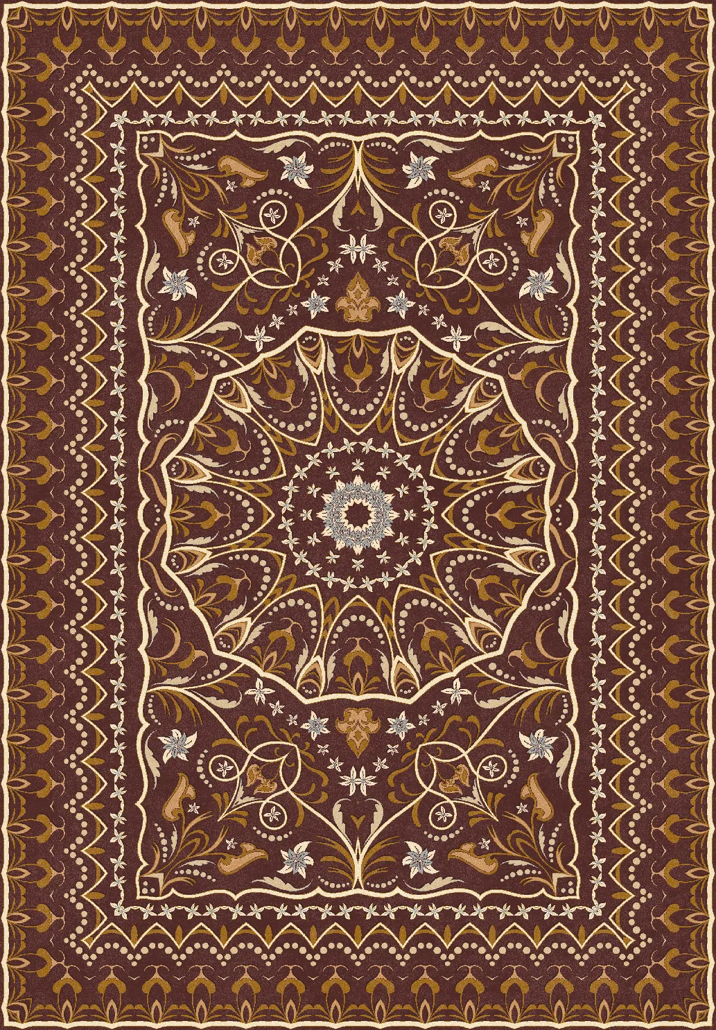 Tapis Wilton - Frankie (marron)