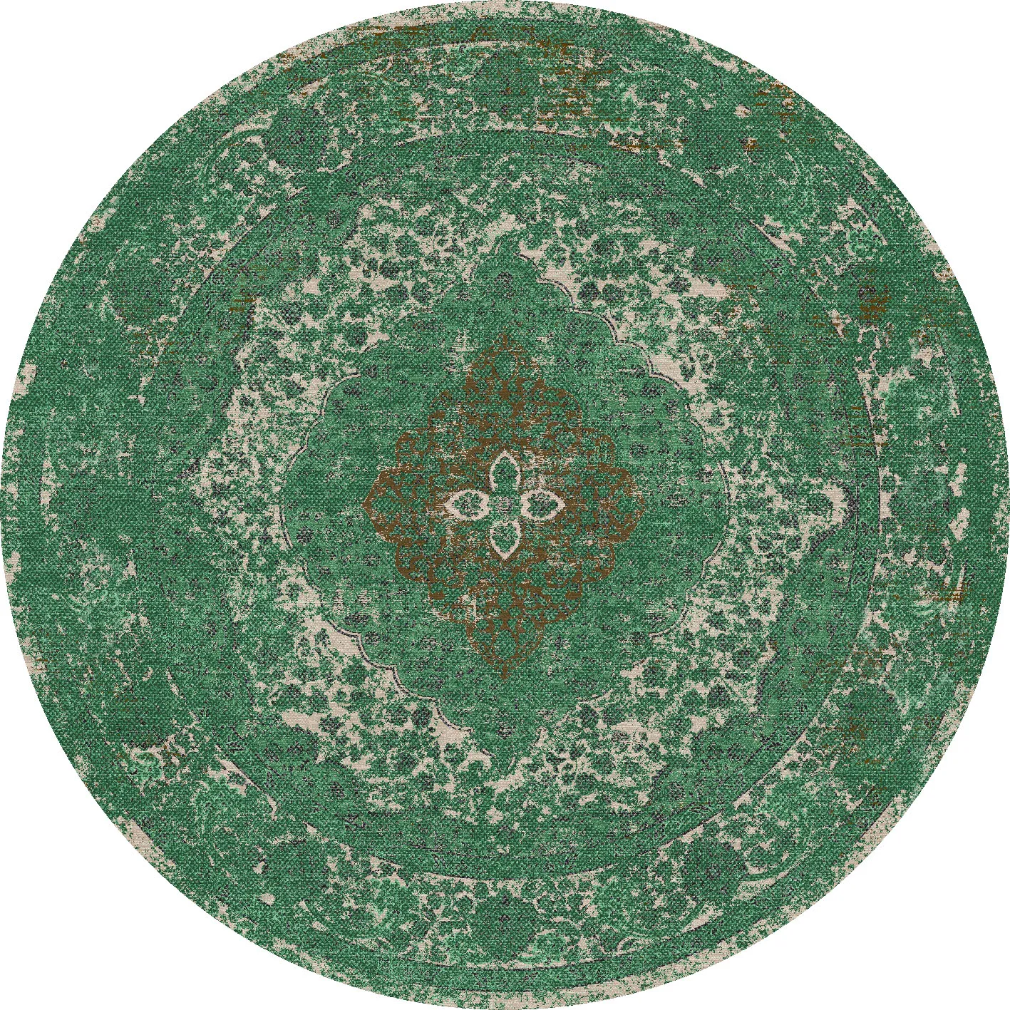 Tapis rond - Lainey (vert)