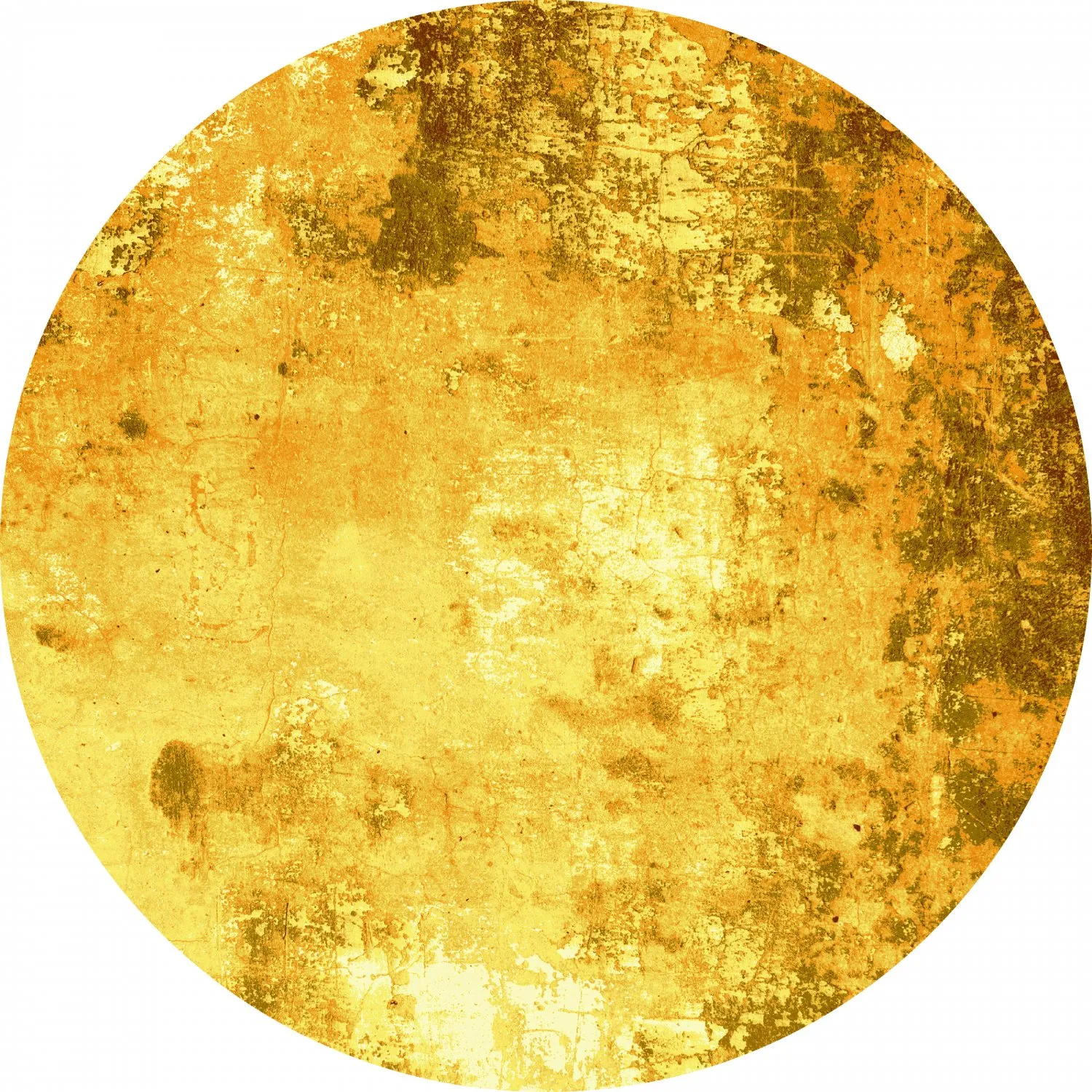 Tapis rond - Salitto (doré)