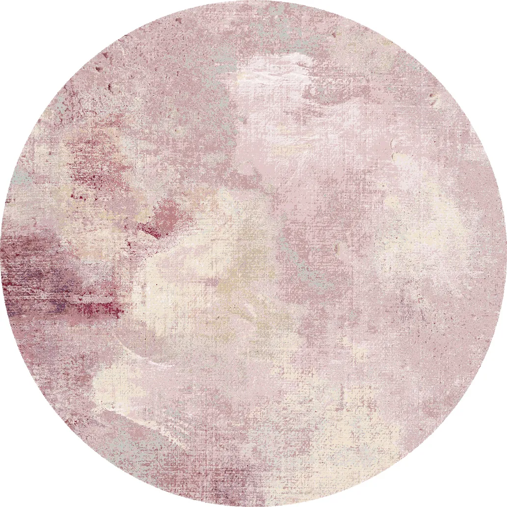 Tapis rond - Mogoro (rose)