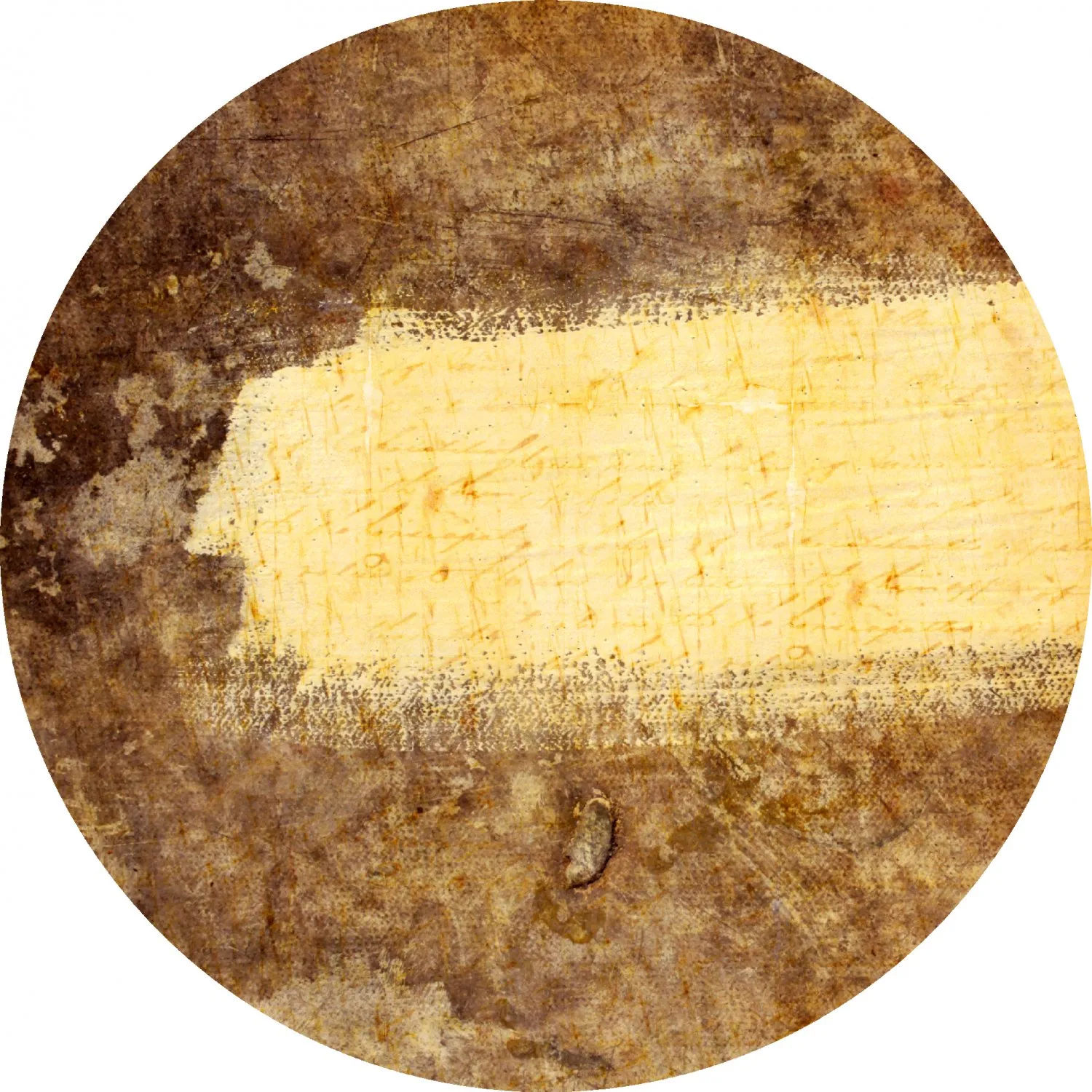 Tapis rond - Agost (marron/beige)