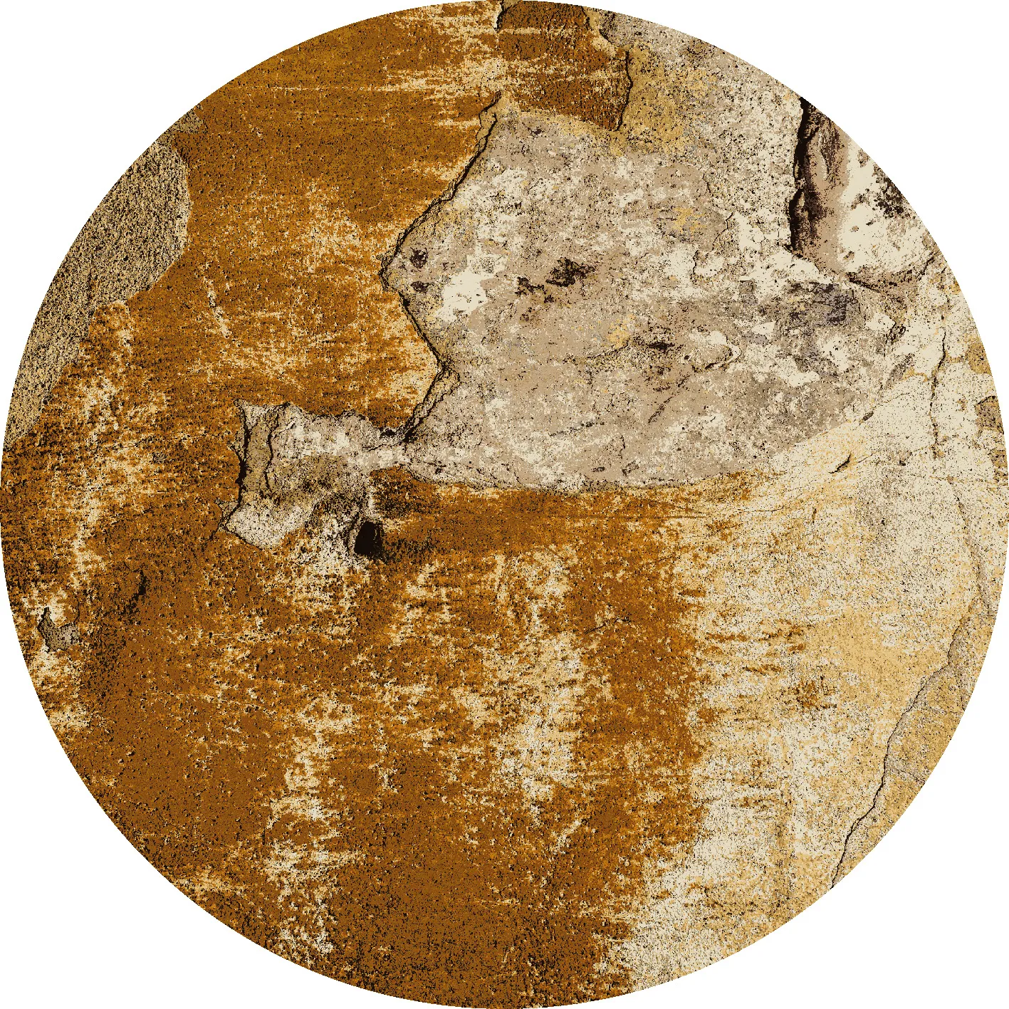 Tapis rond - Olivera (marron)