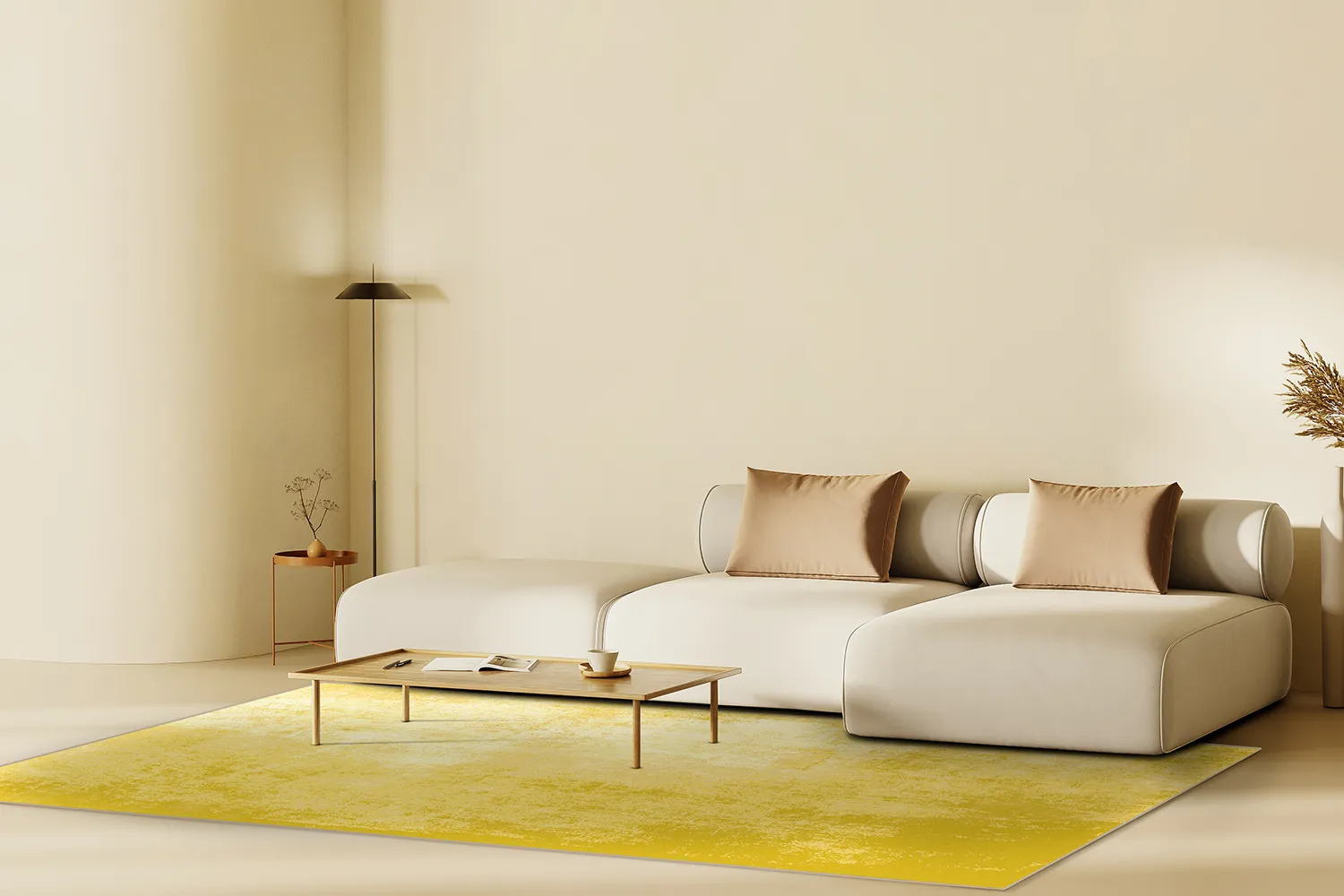 Tapis Wilton - Lynton (jaune)